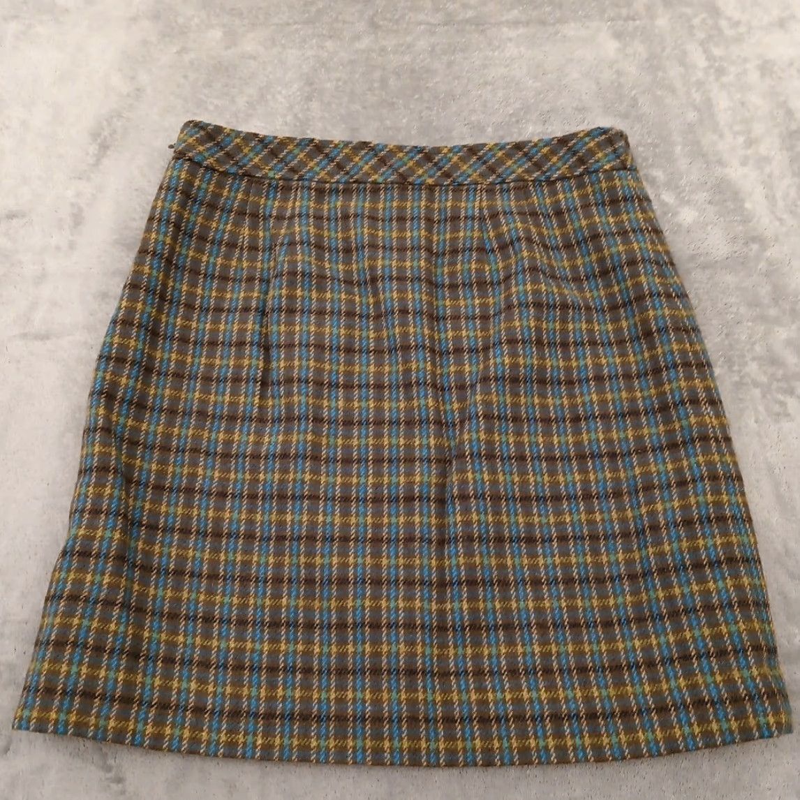 Talbots Talbots Skirt Short Women 6P Green Plaid Lined Petite Wool Polyester Viscose Size 28" / US 6 / IT 42 - 5 Thumbnail
