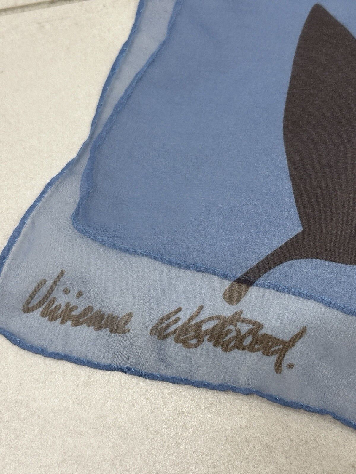 Vivienne Westwood Vivienne Westwood Silk Scarf Floral Print Womens 168x64 cm Size ONE SIZE - 8 Thumbnail