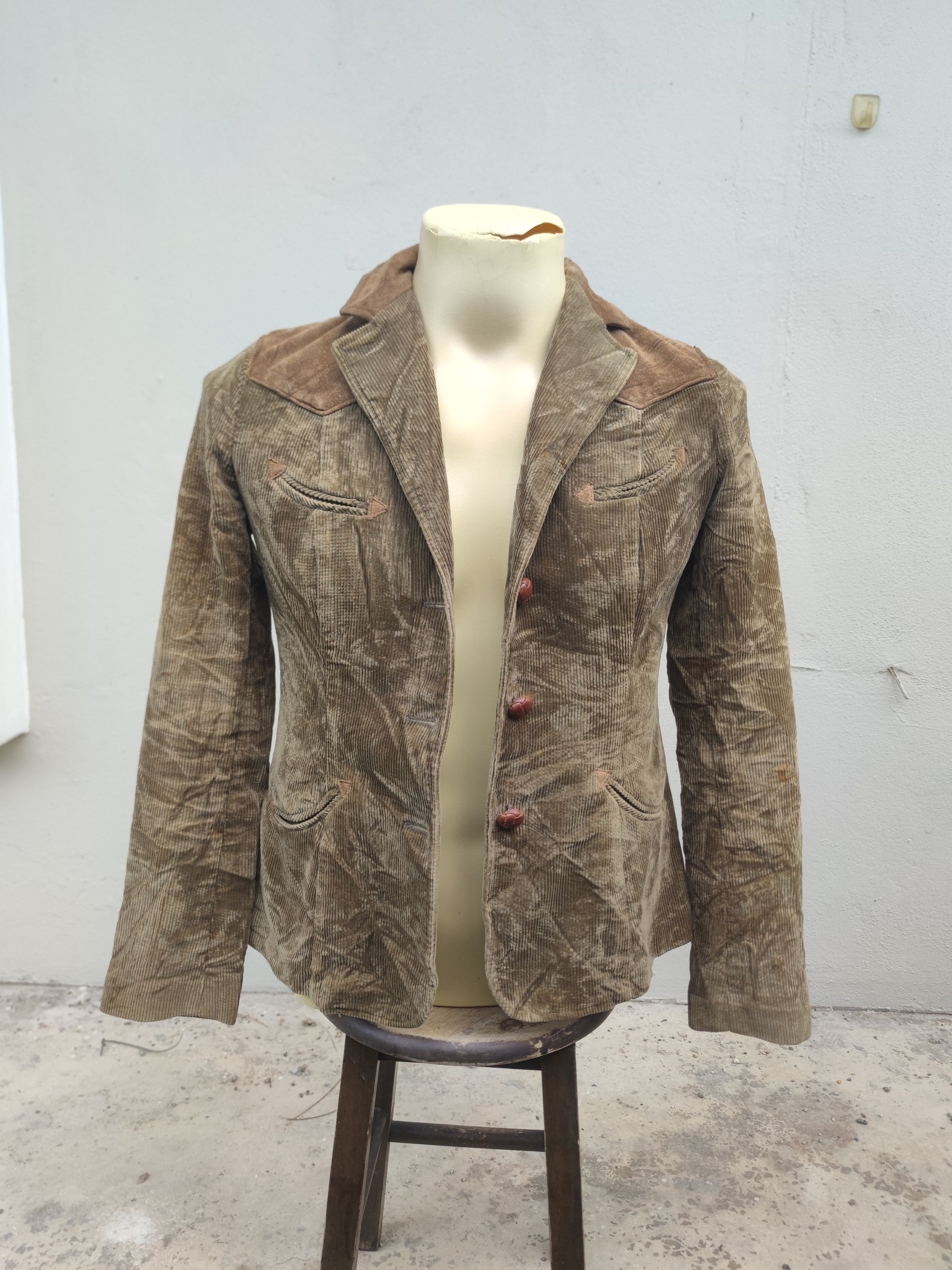 Ralph Lauren Vintage Ralph Lauren Western Corduroy Blazer Size S / US 4 / IT 40 - 1 Thumbnail