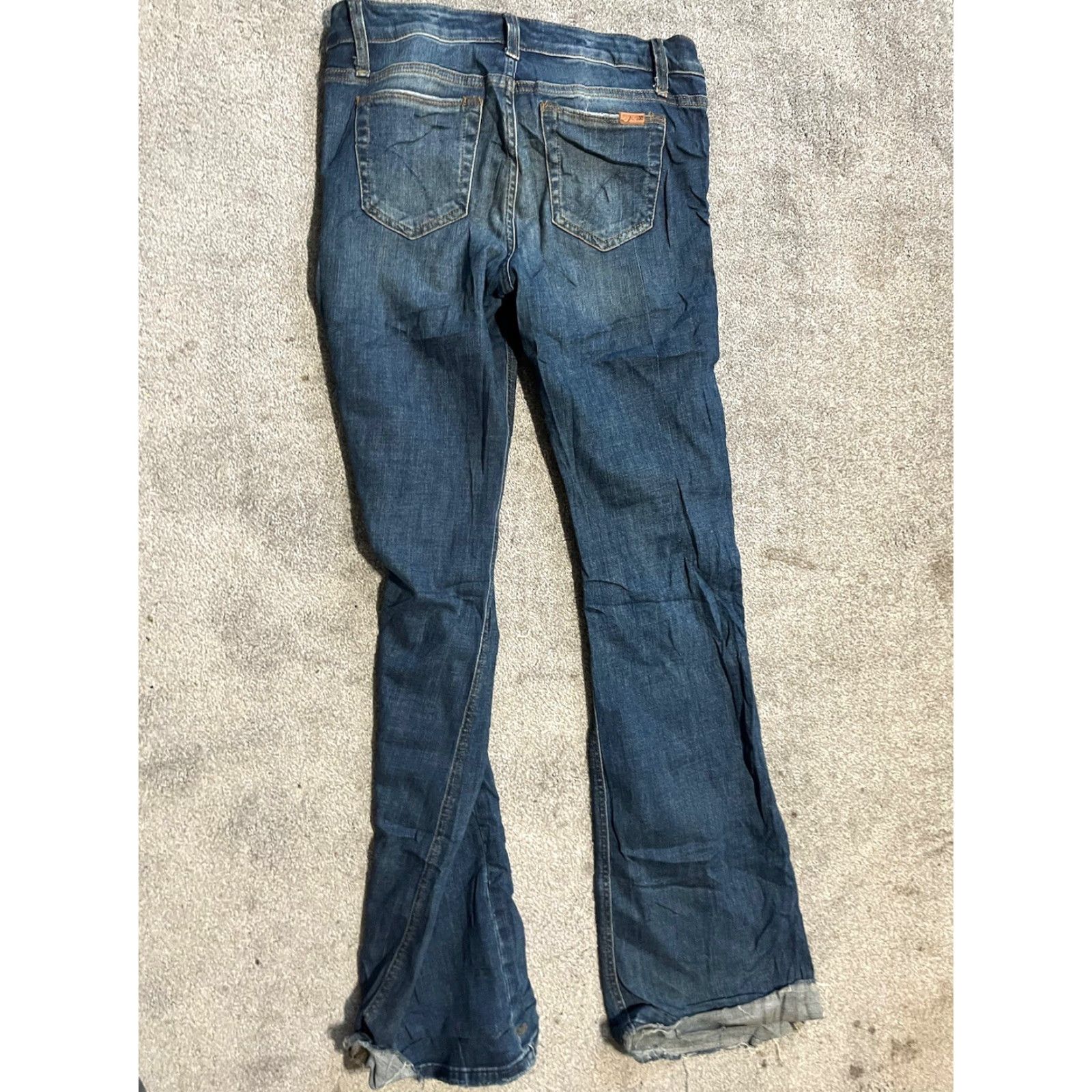 Vintage VINTAGE Joe's Jeans Jeans Flared Low Rise 28 Women's Blue Cotton Denim 5-Pocket Design Inseam 31 Bohemian Festival Hippe Music Womens Size 28" / US 6 / IT 42 - 3 Thumbnail