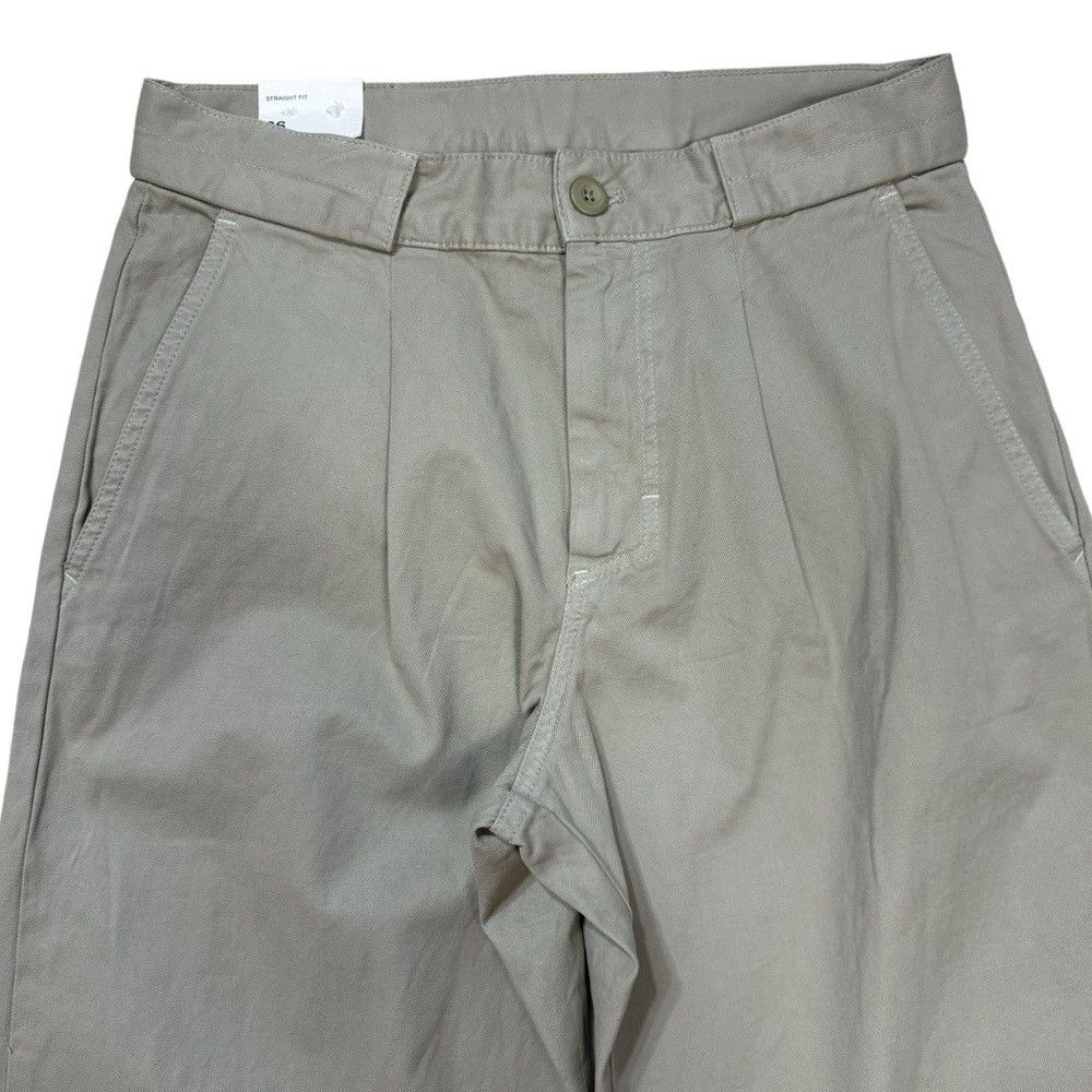 Zara NWT New Zara Grey Cotton Straight Leg 6917/417 Pants Size 2 Size US 29 - 9 Thumbnail