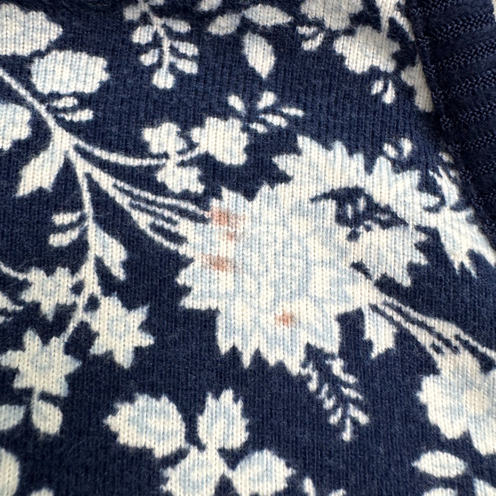 Lands' End VINTAGE Land's End Nightgown V-Neck Sleepwear Dress Womens XS Navy Blue White Floral Size XS / US 0-2 / IT 36-38 - 5 Thumbnail
