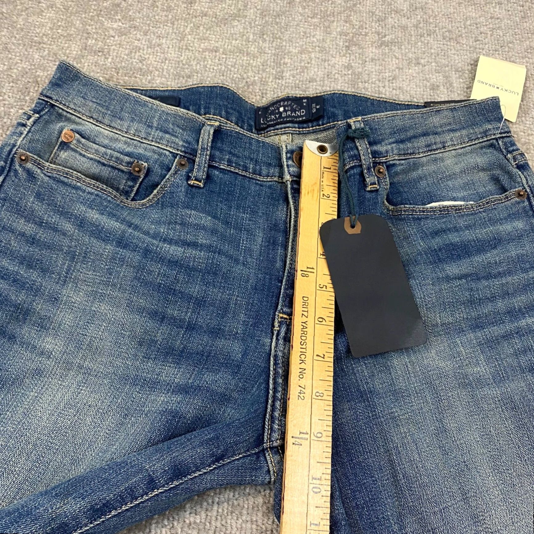 Lucky Brand Lucky Brand Sweet Boot Jeans Womens 12 Blue Wash Denim Stretch Mid-Rise NEW Size 34" / US 12 / IT 48 - 7 Thumbnail