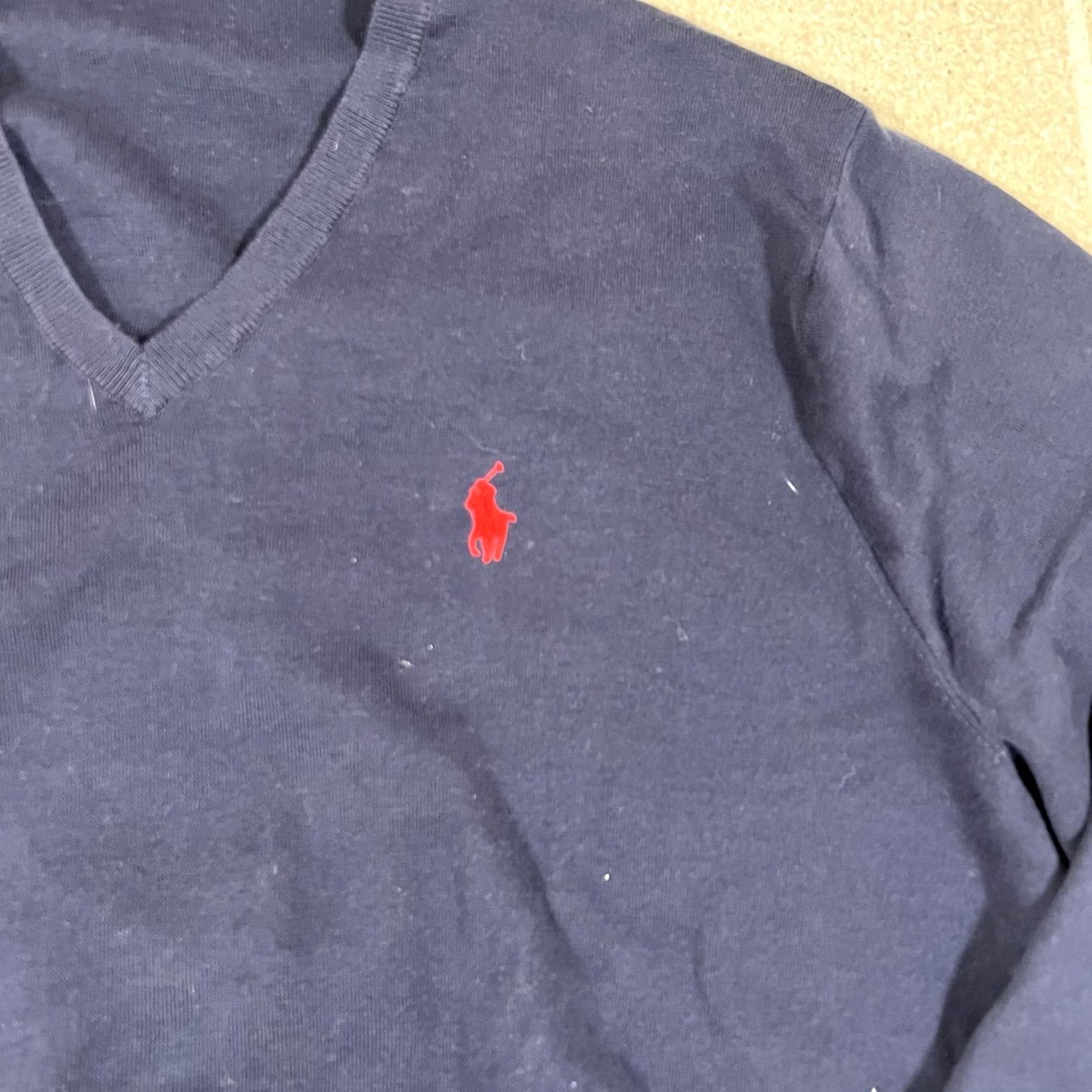 Ralph Lauren Polo Ralph Lauren Sweater Mens 2XL Red V-Neck Pullover Pony Soft Career Size US XXL / EU 58 / 5 - 2 Thumbnail
