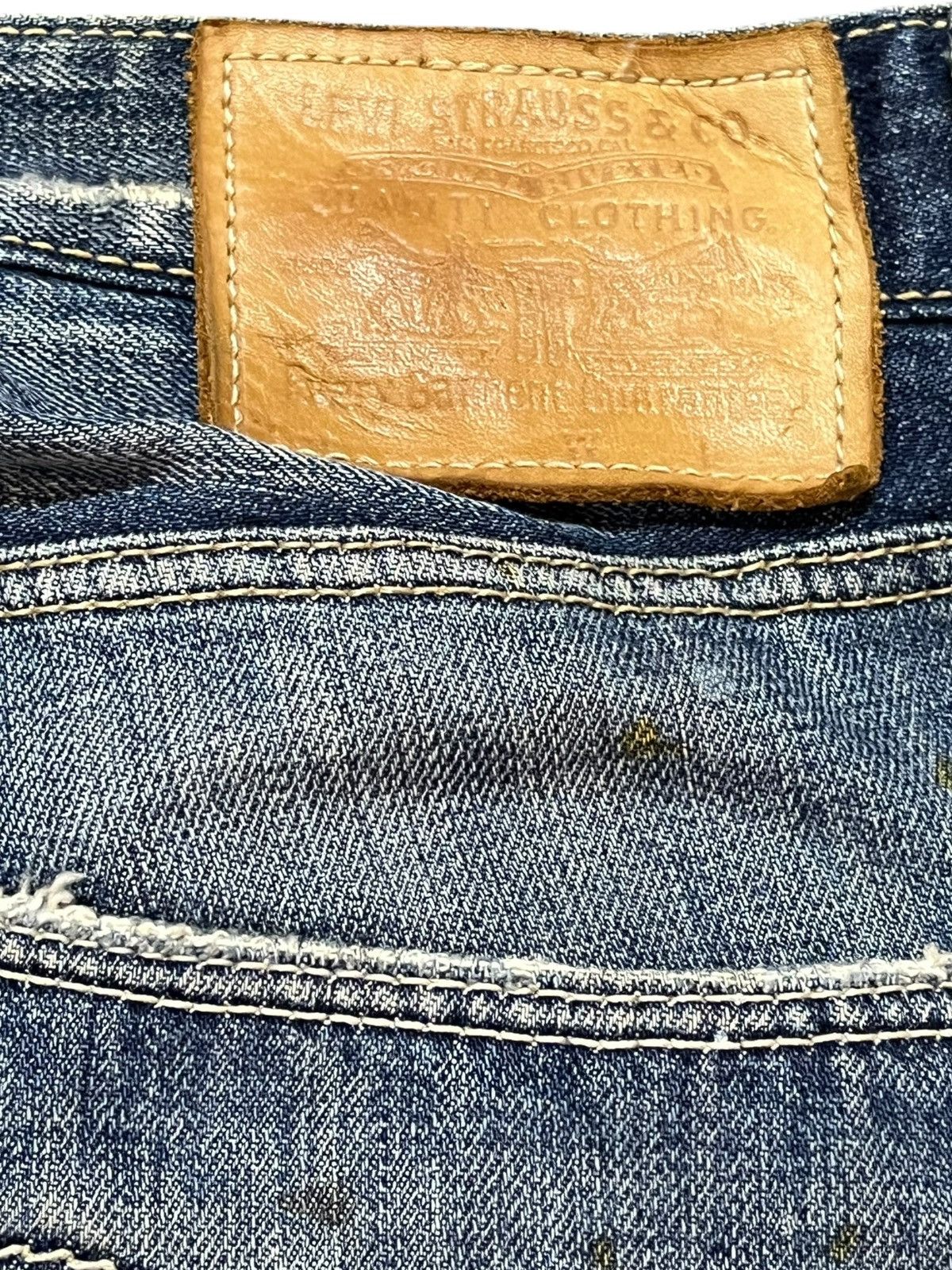 Levi's Vintage Levi’s 505 Slim Straight Ripped Distressed Denim Size US 31 - 8 Thumbnail