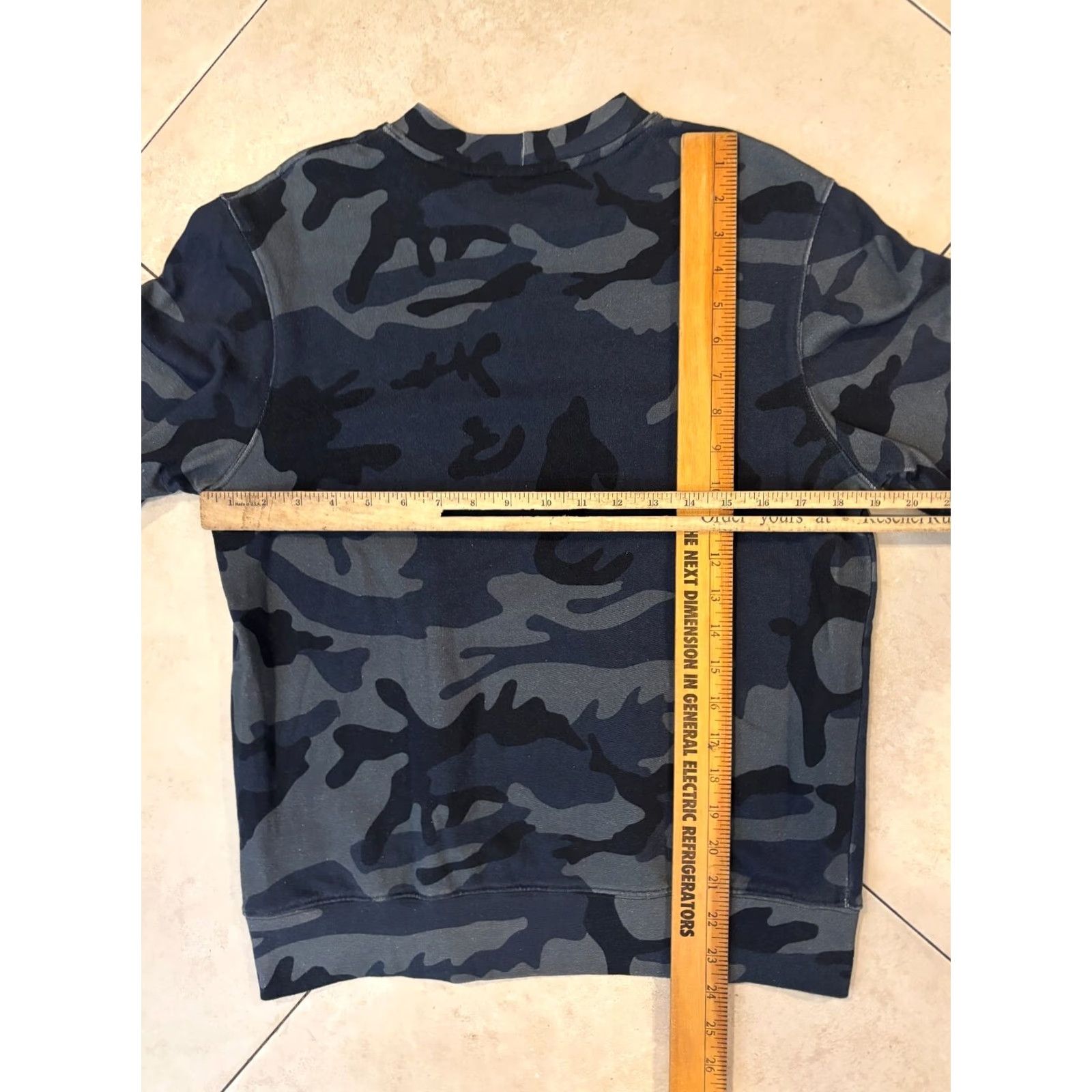 Sandro Sandro Camouflage Crew Neck Pullover Sweater Blue Mens Small 4139 Size US S / EU 44-46 / 1 - 6 Thumbnail