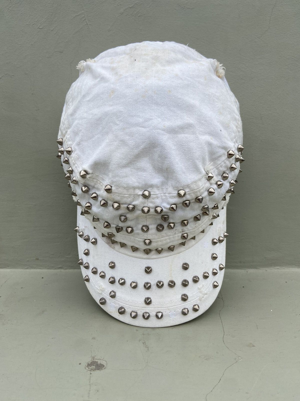 If Six Was Nine 2000s patrol hat studded with iron spikes Size ONE SIZE - 2 Thumbnail