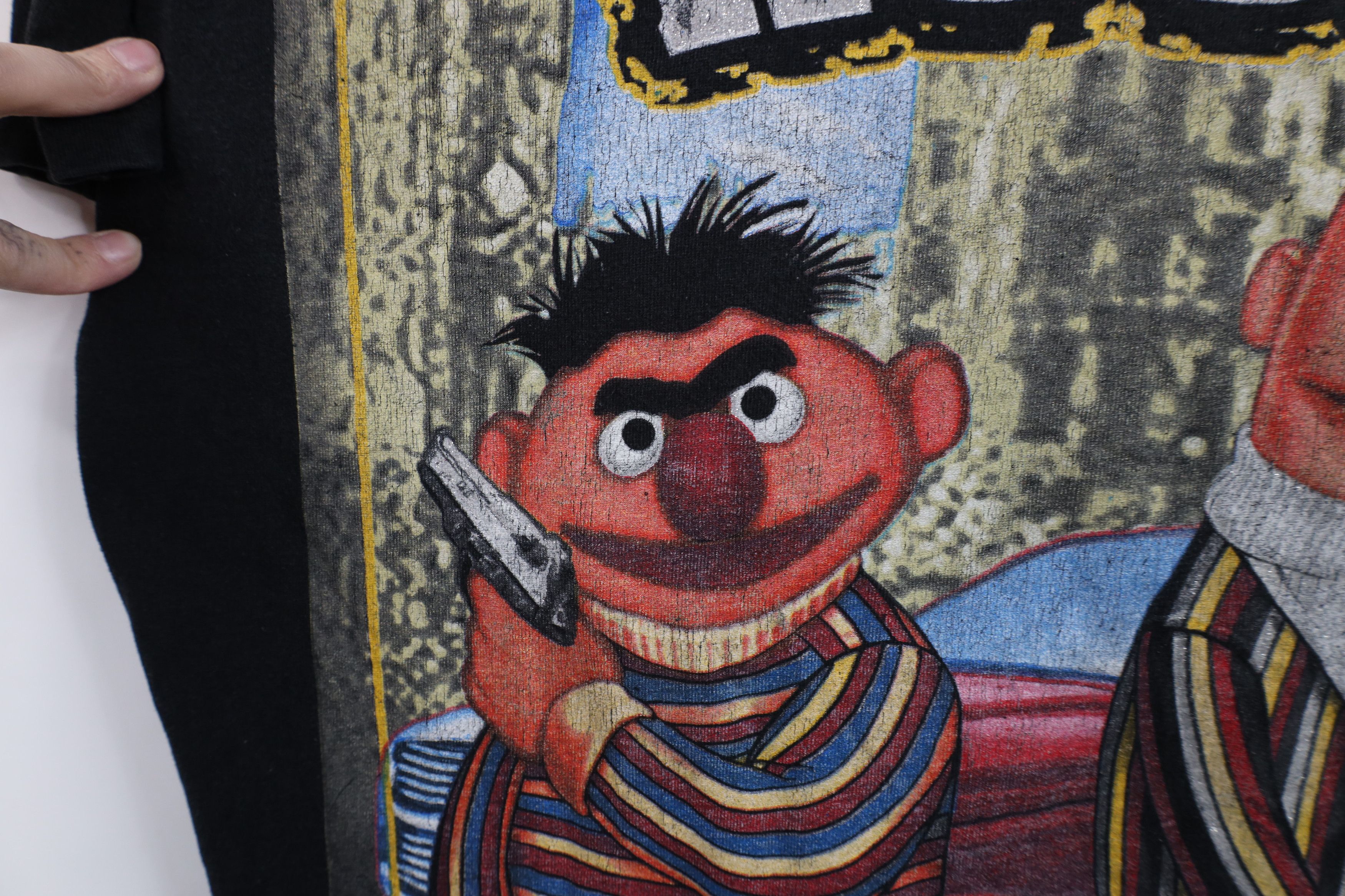 Vintage Vintage Y2K Streetwear Ernie Elmo Hip Hop Rap Tee T-Shirt Size US XXL / EU 58 / 5 - 5 Thumbnail
