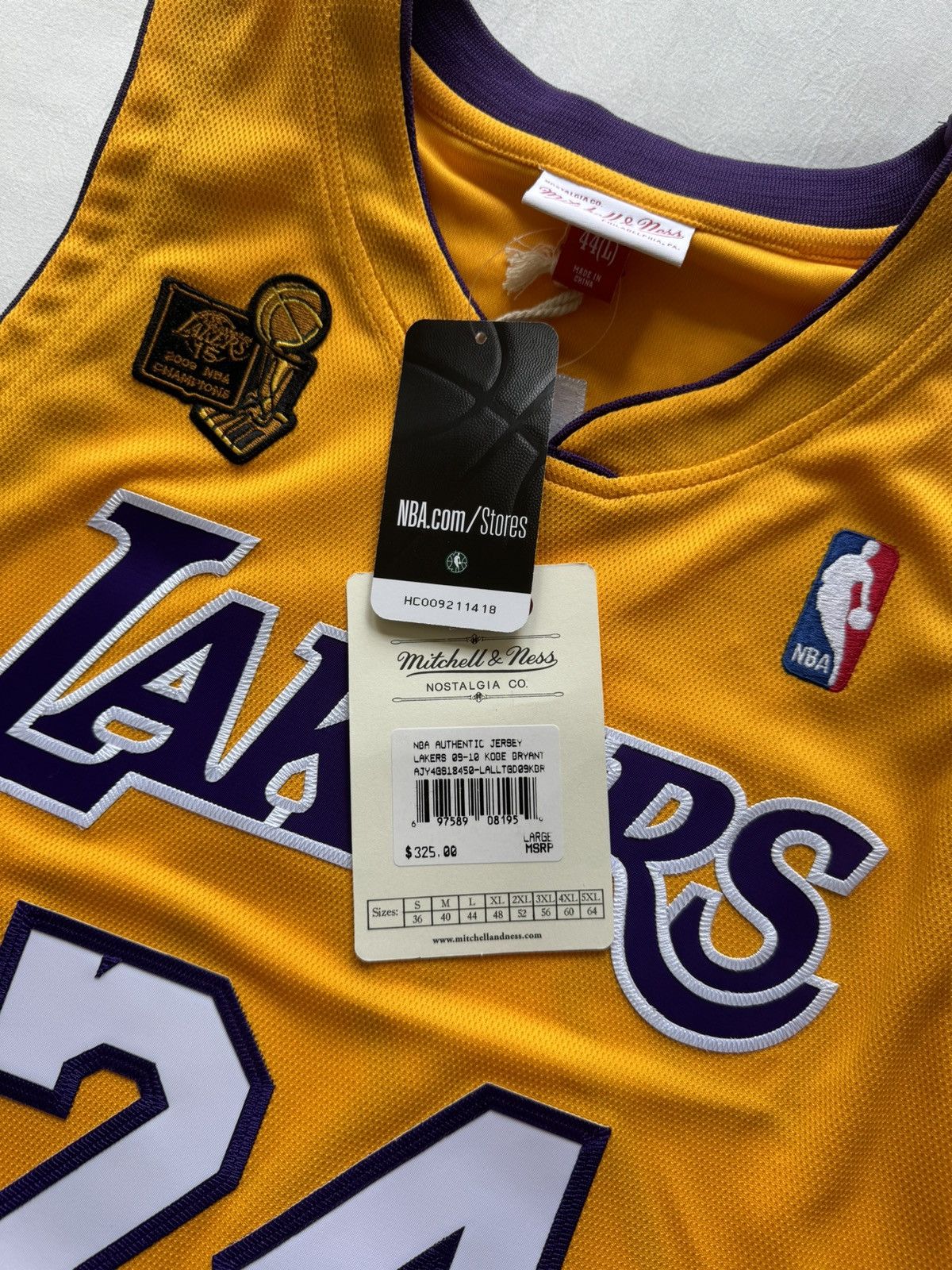 Mitchell & Ness × NBA Kobe Bryant Mitchell&Ness 2009-2010 Finals Authentic Jersey Size US L / EU 52-54 / 3 - 8 Thumbnail
