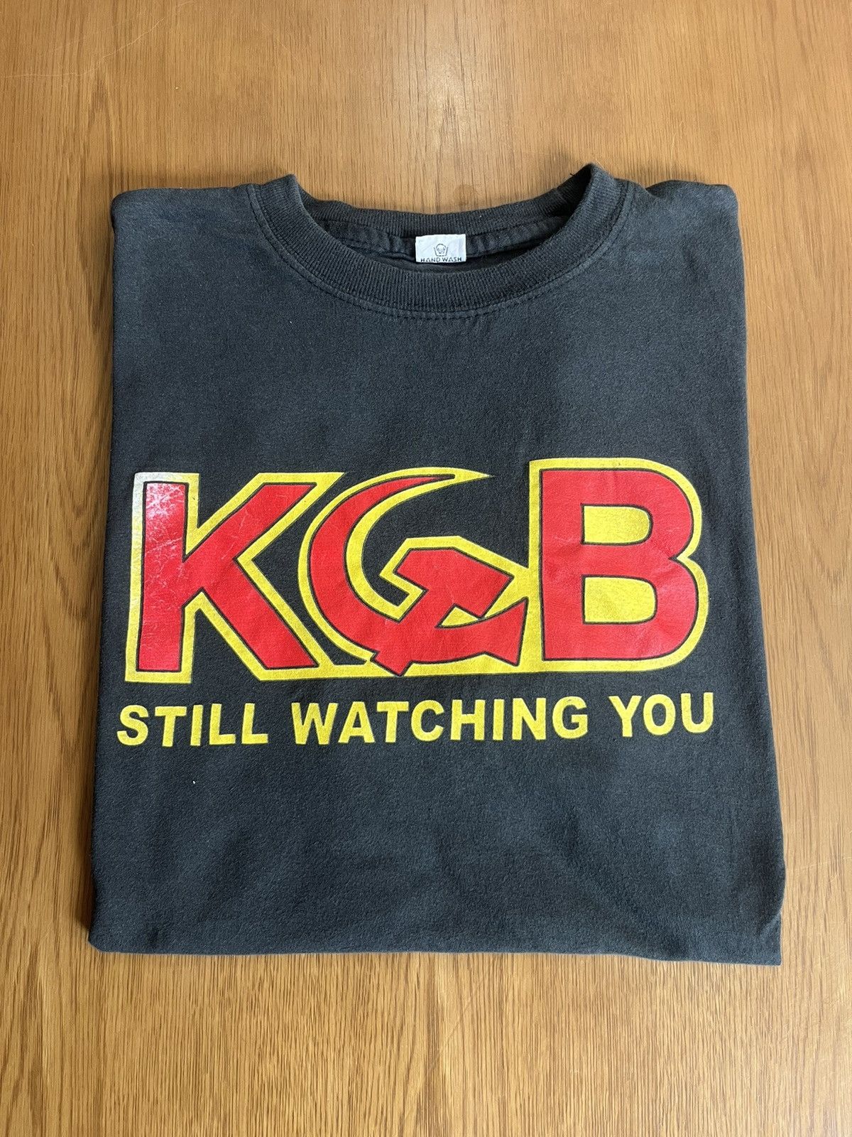 Vintage Vintage KGB Still Watching You 00’s Parody Tshirt Size US XXL / EU 58 / 5 - 1 Thumbnail
