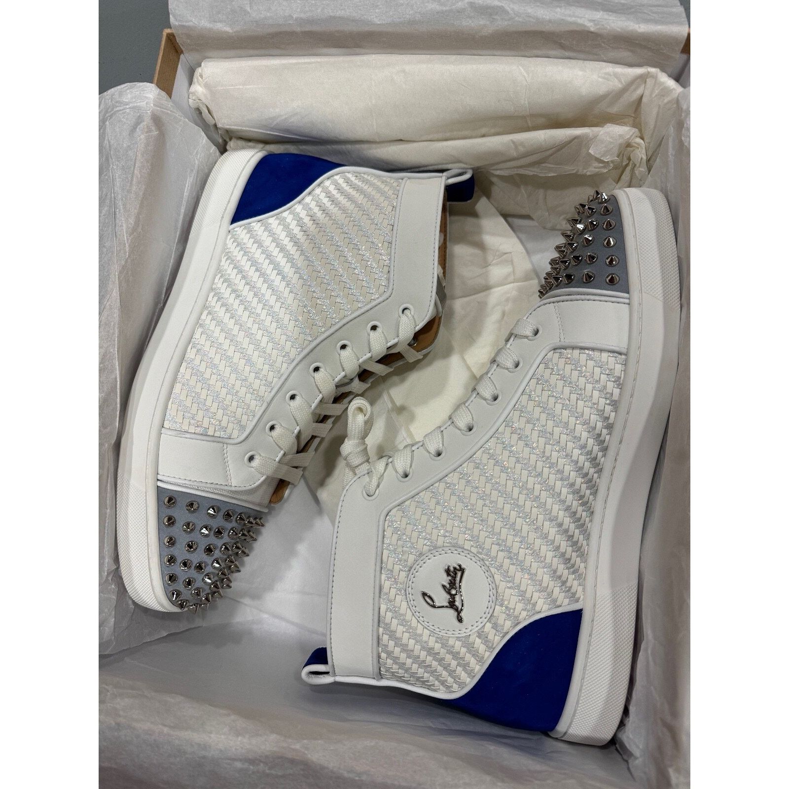Christian Louboutin Christian Louboutin Lou Spikes Orlato High Top Sneaker Size US 11 / EU 44 - 16 Thumbnail