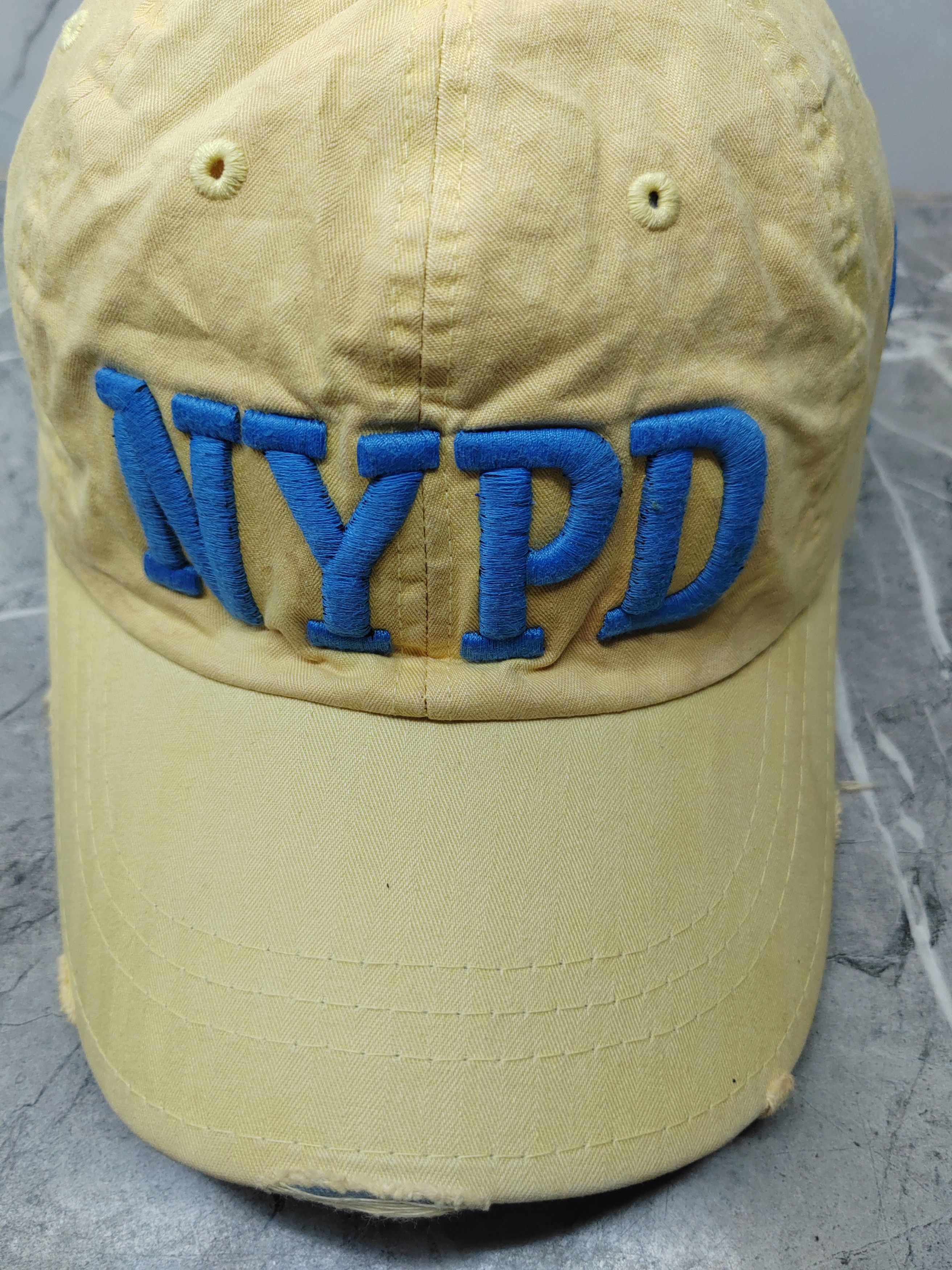 Vintage Vintage NYPD Distressed Style Cap Hat Size ONE SIZE - 3 Thumbnail