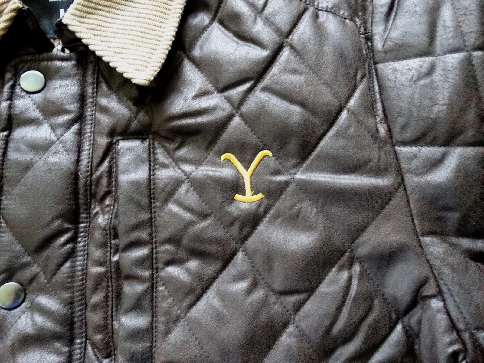 Changes Yellowstone logo Dutton Ranch Officially Brown Jacket Size US XL / EU 56 / 4 - 2 Thumbnail