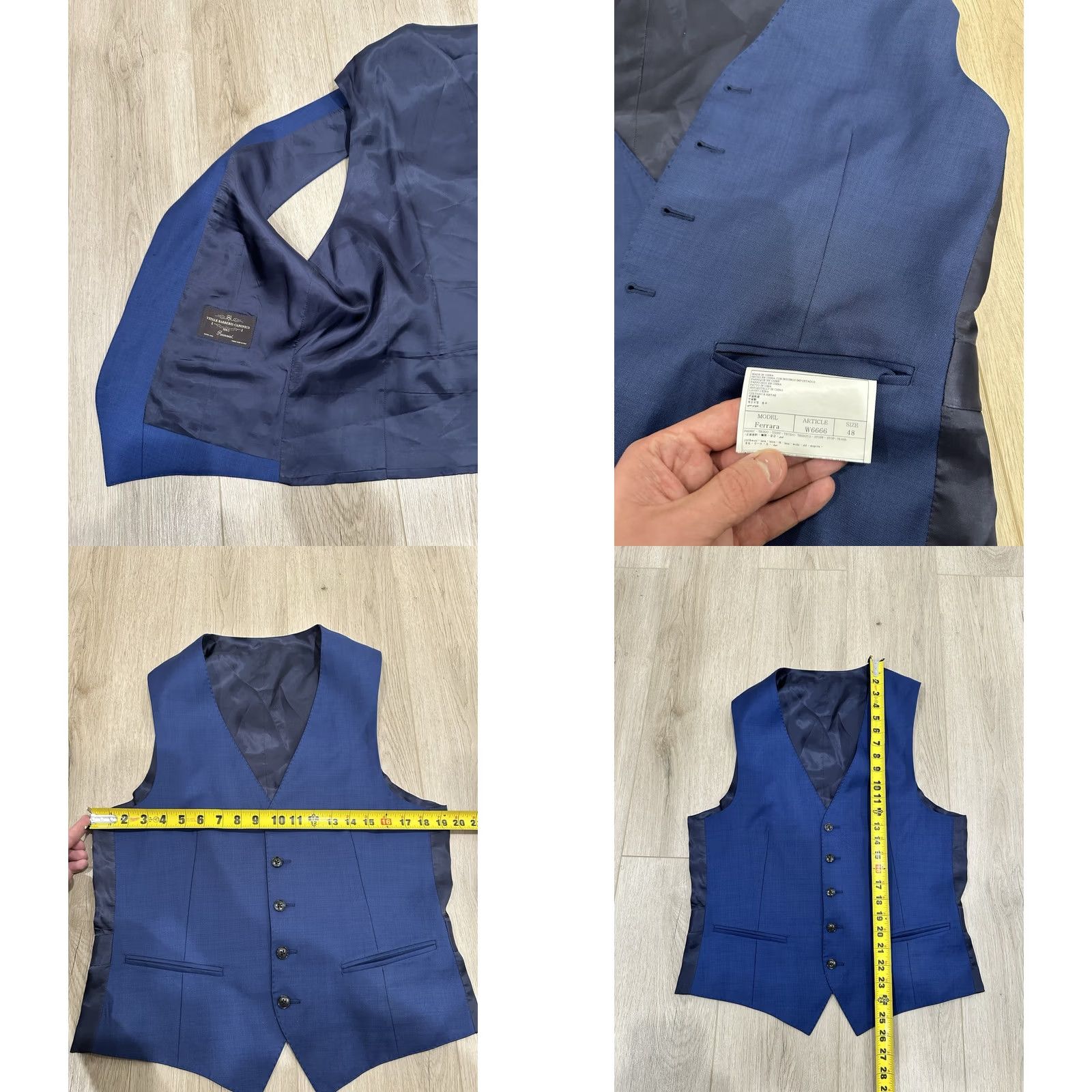 Suitsupply Suitsupply Vest Mens Medium Blue Wool Vitale Barberis Canonico Size 48 Size US M / EU 48-50 / 2 - 8 Thumbnail