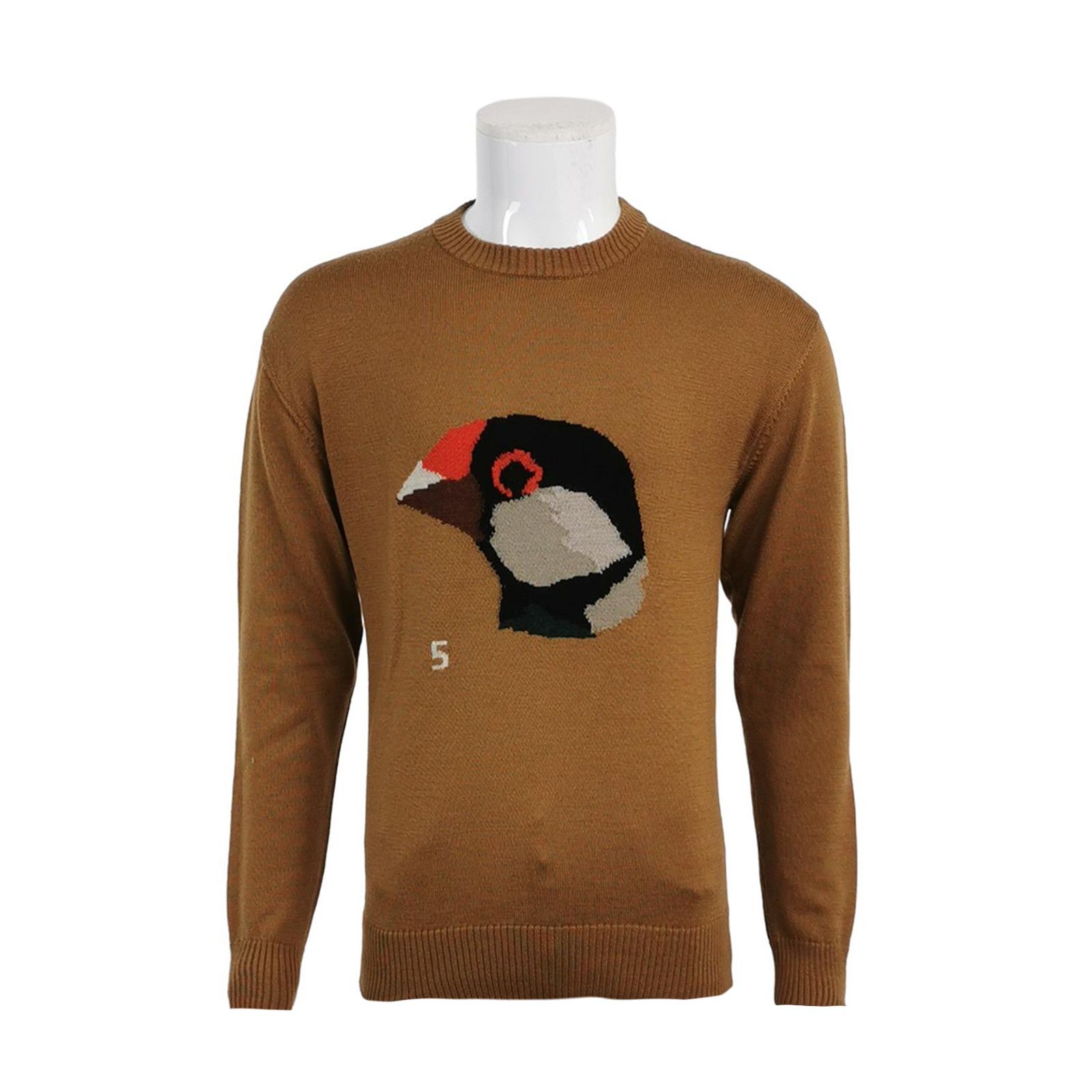 Lanvin Lanvin Bird Intarsia Wool Blend Sweater S Size US S / EU 44-46 / 1 - 1 Thumbnail