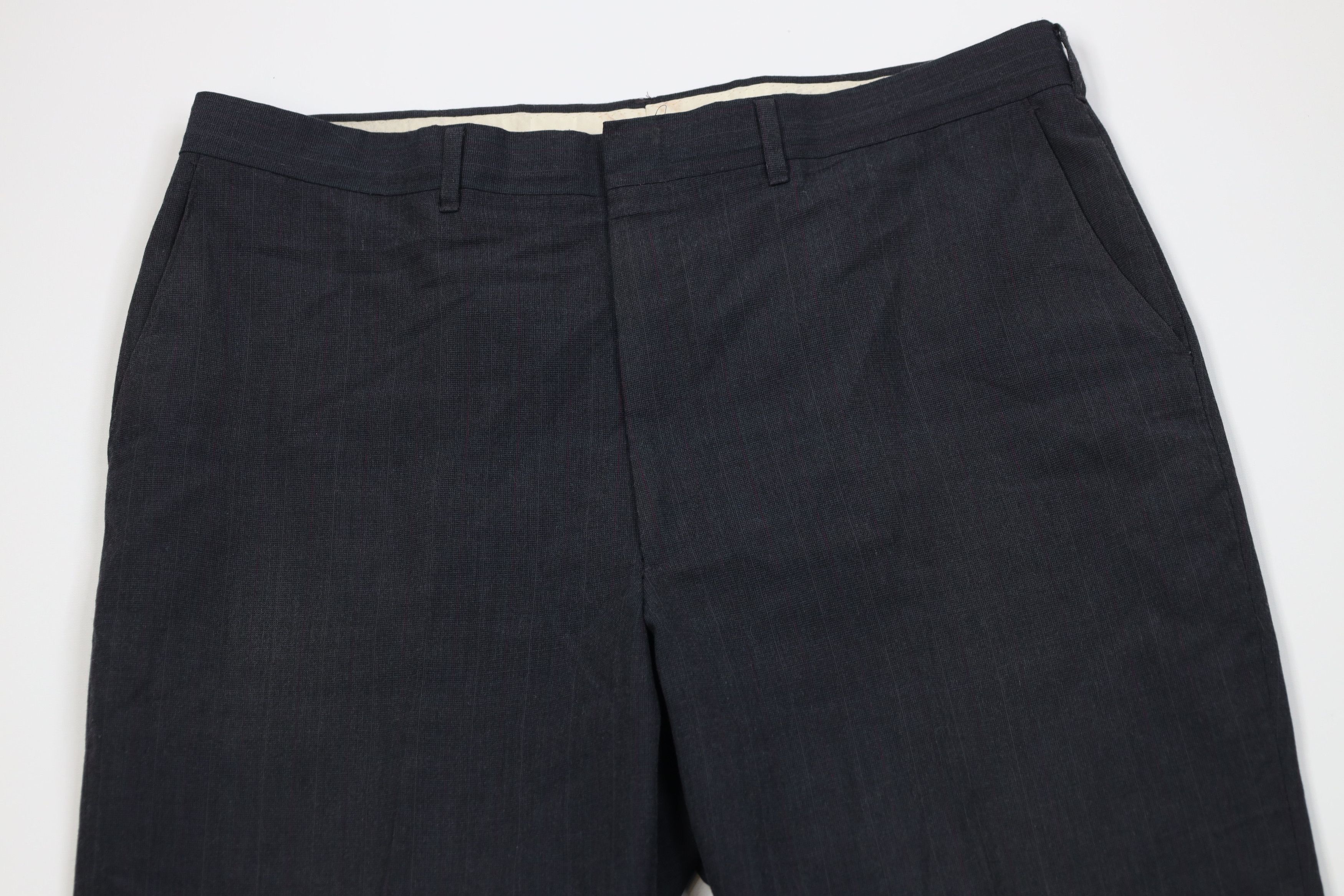 Vintage Vintage 70s Streetwear Knit Striped Wide Leg Chino Pants USA Size US 38 / EU 54 - 2 Thumbnail