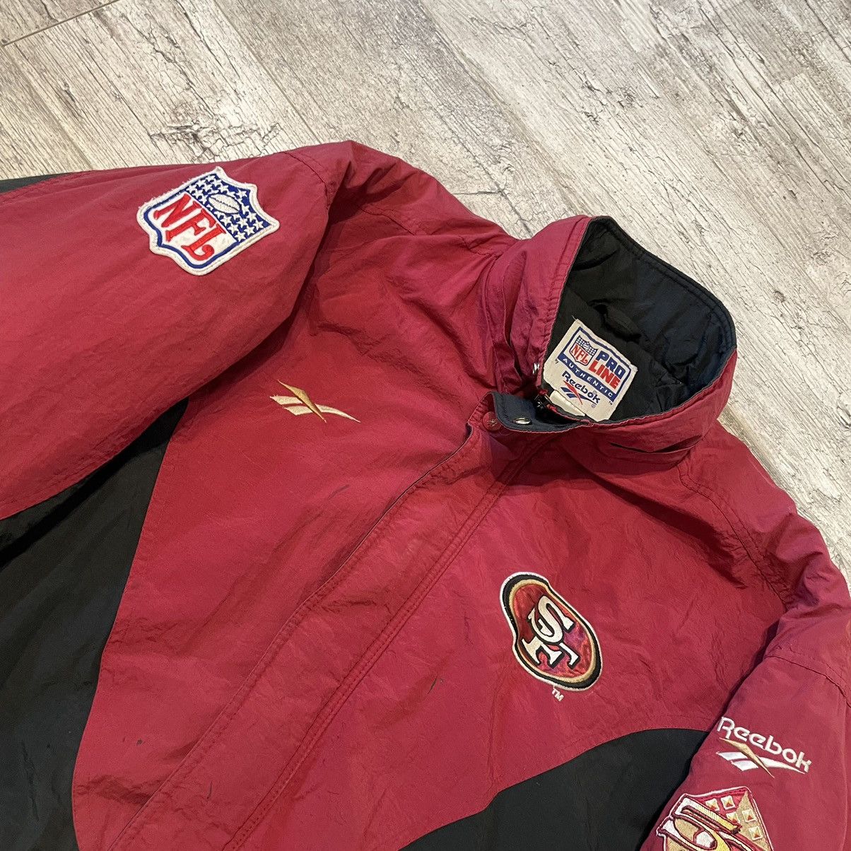 NFL × Reebok × Vintage San Francisco 49ers Vintage 90s Reebok Puffer Jacket Size US XL / EU 56 / 4 - 4 Thumbnail