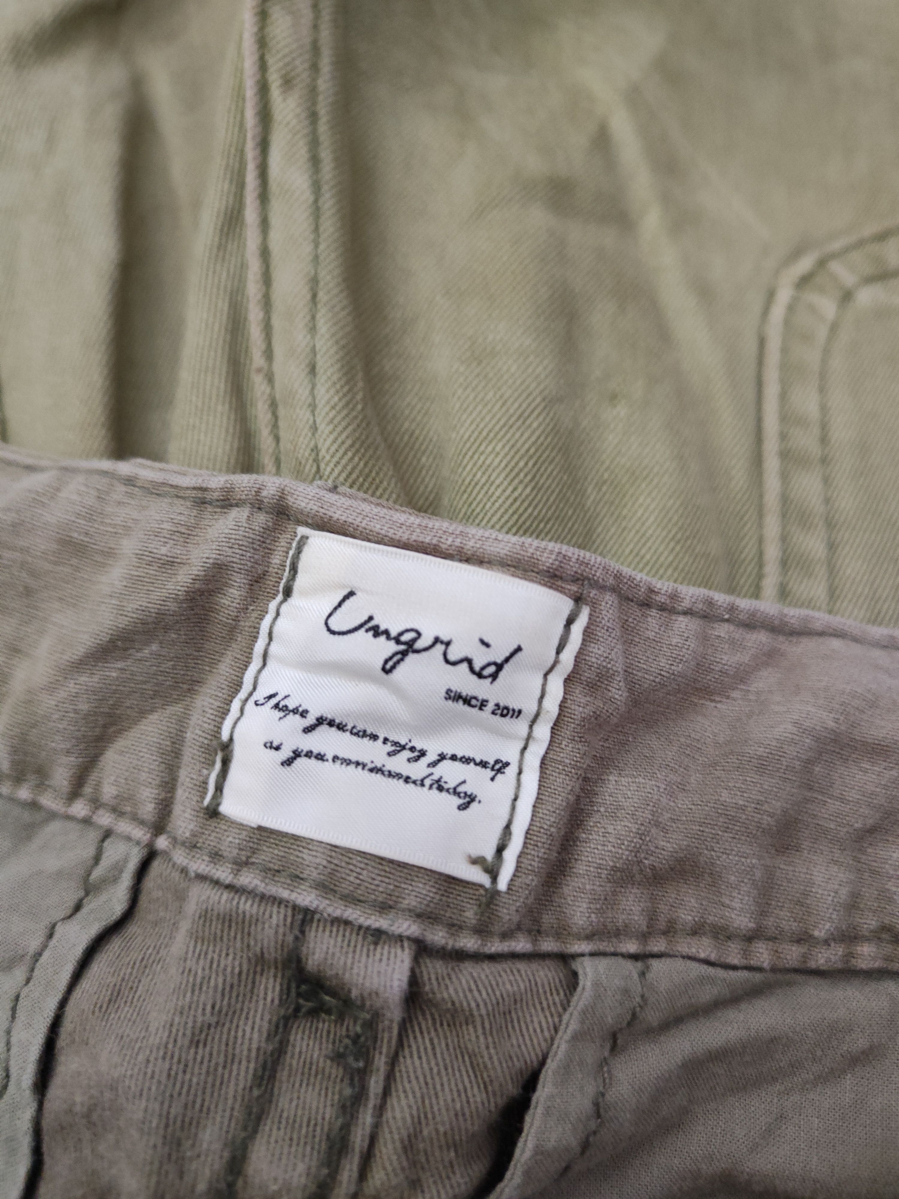 Japanese Brand Ungrid Green Faded Multipocket Tactical Cargo Pants #W2208 Size US 26 / EU 42 - 13 Thumbnail