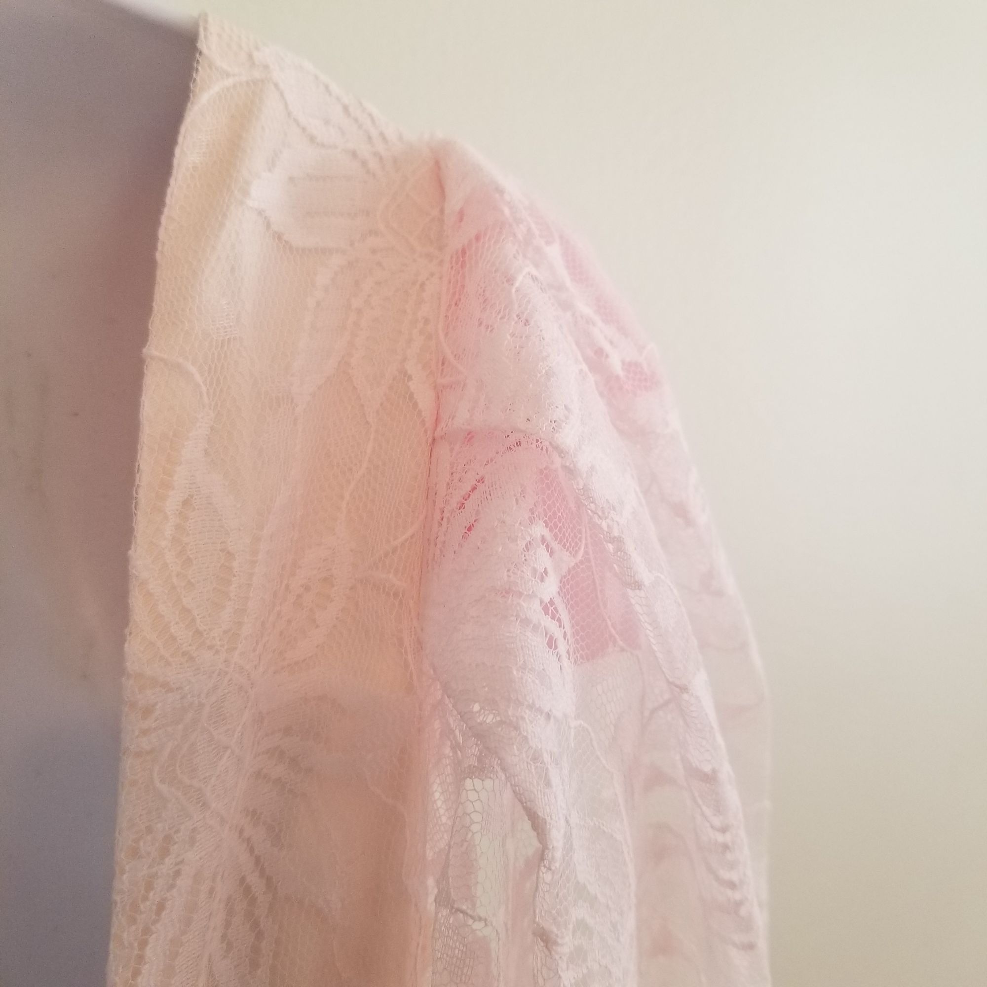 Other Alicia 7 8 Pink Floral Lace Fairy Tale Princess Dress Vintag Size M / US 6-8 / IT 42-44 - 7 Thumbnail