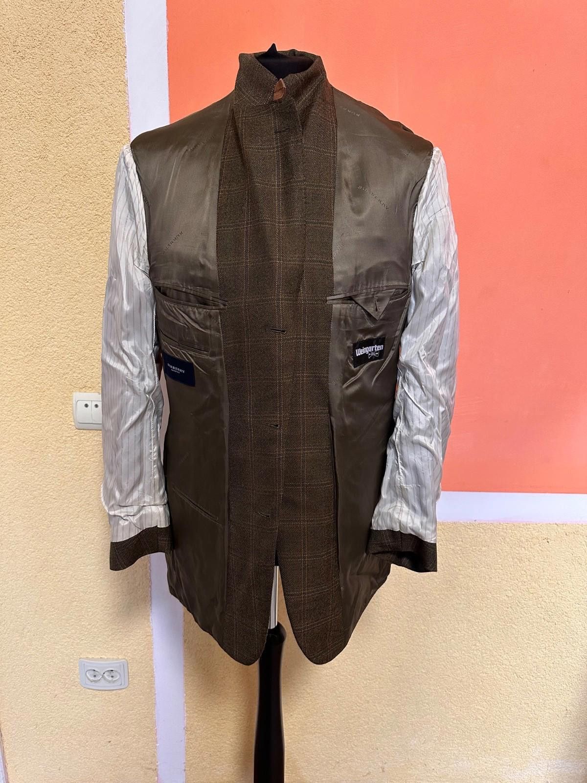 Burberry Burberry London Wool Tweed Plaid Sport Coat Blazer Jacket 52 Size 52R - 11 Thumbnail