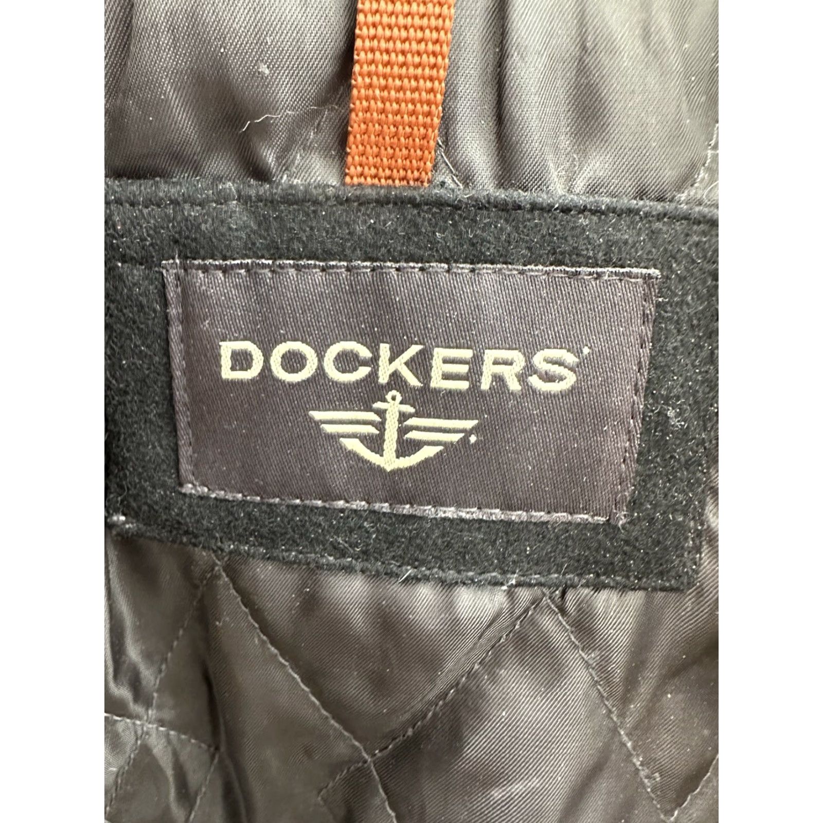 Dockers DOCKERS Peacoat Jacket Black XL Wool Blend Double Zip Up Faux Mock Neck Mens Regular Stand-Up Collar 90s City Classic Outdoor BLAK Size US XL / EU 56 / 4 - 6 Thumbnail