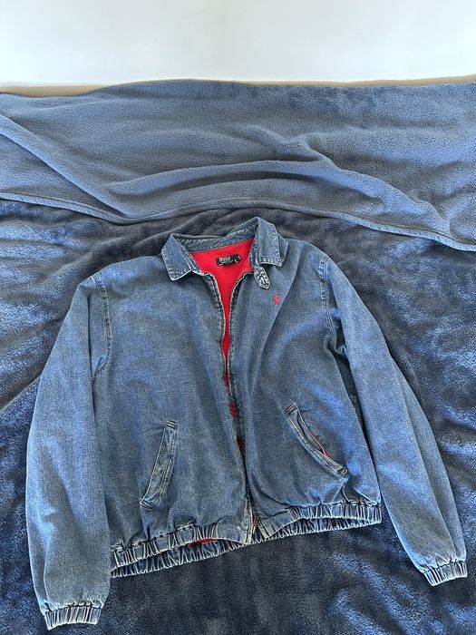 Ralph lauren fleece lined denim jacket hot sale