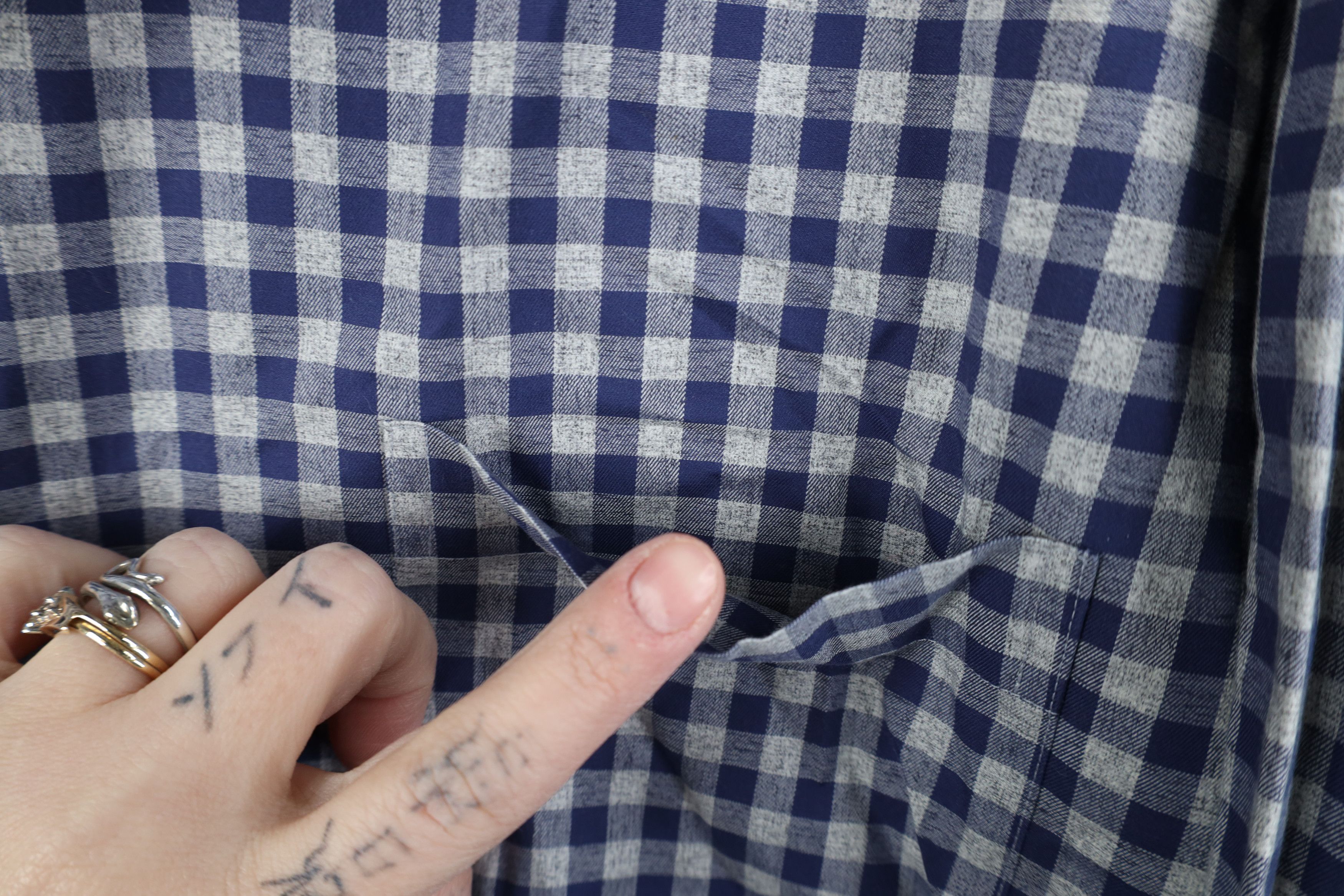Peter Millar Peter Millar Long Sleeve Button Shirt Gingham Plaid Blue Size US L / EU 52-54 / 3 - 6 Thumbnail
