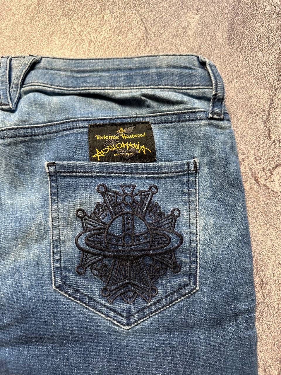 Vivienne Westwood 💥BIG LOGO VIVIENNE WESTWOOD SKINNY PANTS Size 30" / US 8 / IT 44 - 6 Thumbnail
