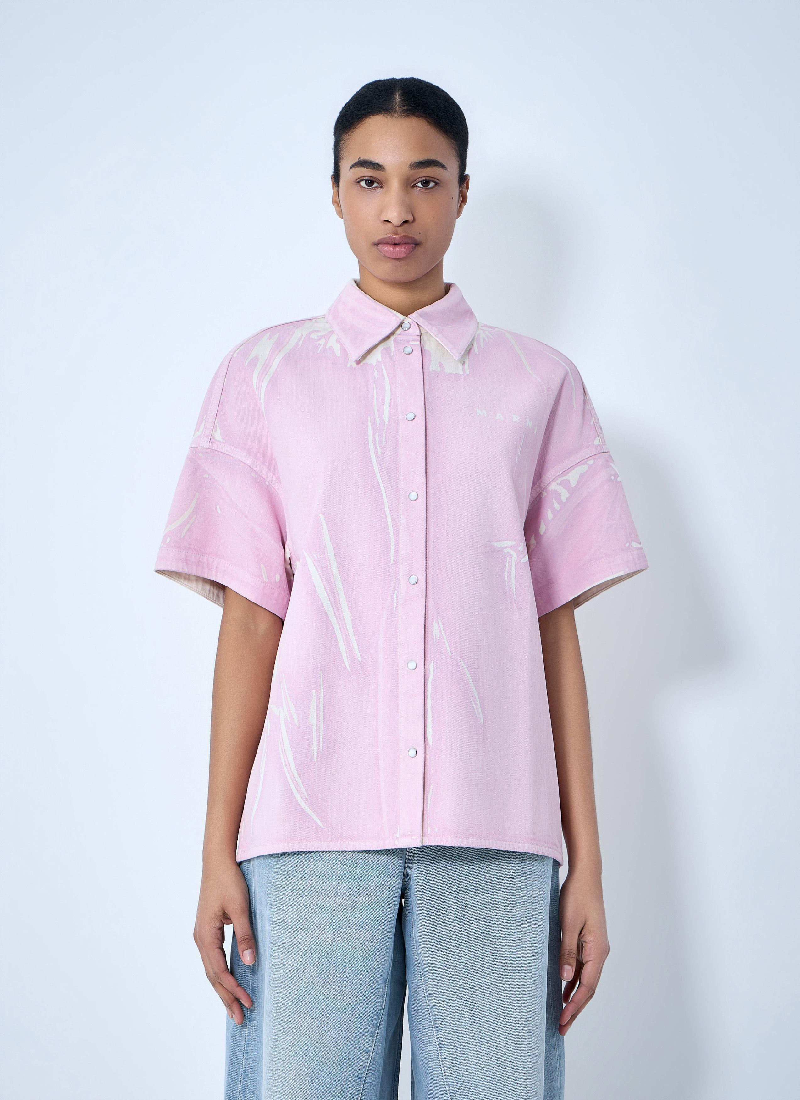 Marni Cotton Poplin Button-Down Shirt Size M / US 6-8 / IT 42-44 - 1 Thumbnail