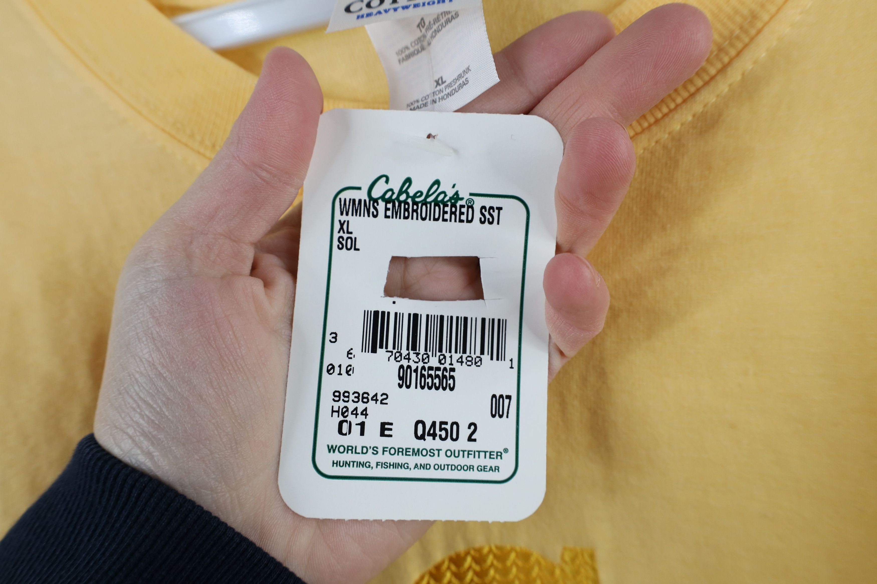 Cabelas × Vintage Deadstock Vintage 90s Cabelas Script Short Sleeve T-Shirt Size XL / US 12-14 / IT 48-50 - 6 Thumbnail