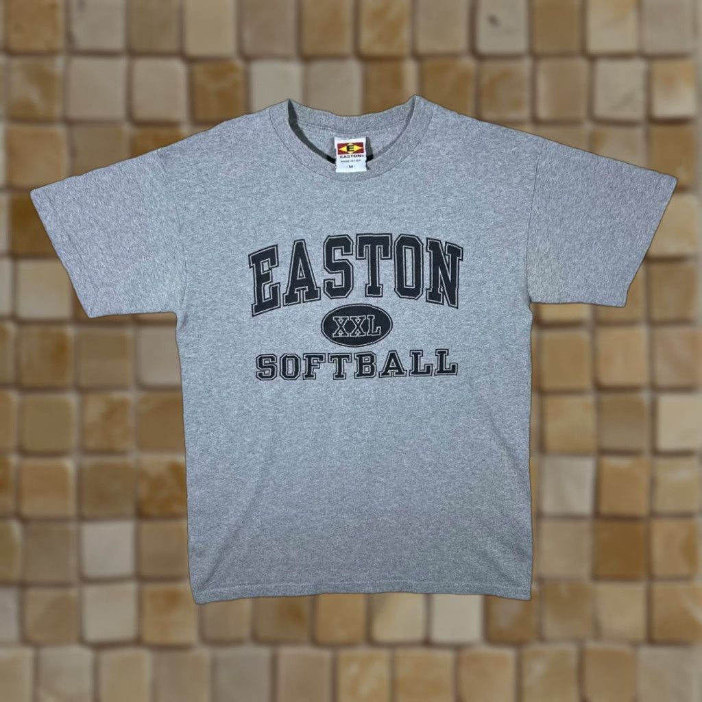 Vintage VINTAGE Easton Softball Made In USA College Graphic Single Stitch T-Shirt Medium Grey Mens Shirt XS-XL Size US M / EU 48-50 / 2 - 1 Thumbnail