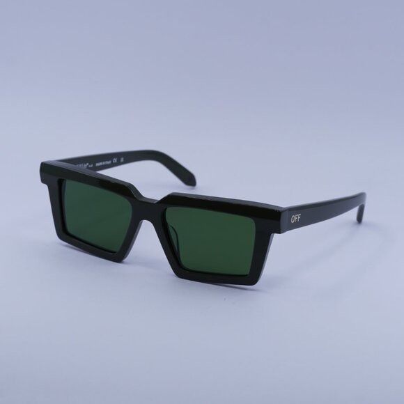 Off-White OERI142 WINDSOR 5655 Sunglasses Green Square Frame