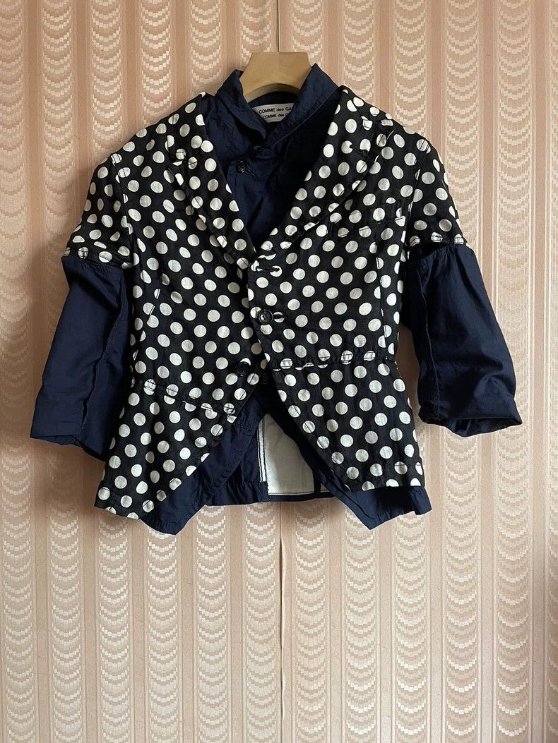 Comme des Garcons Comme Des Garcons Women's linen polka-dot irregularly pane Size S / US 4 / IT 40 - 2 Thumbnail
