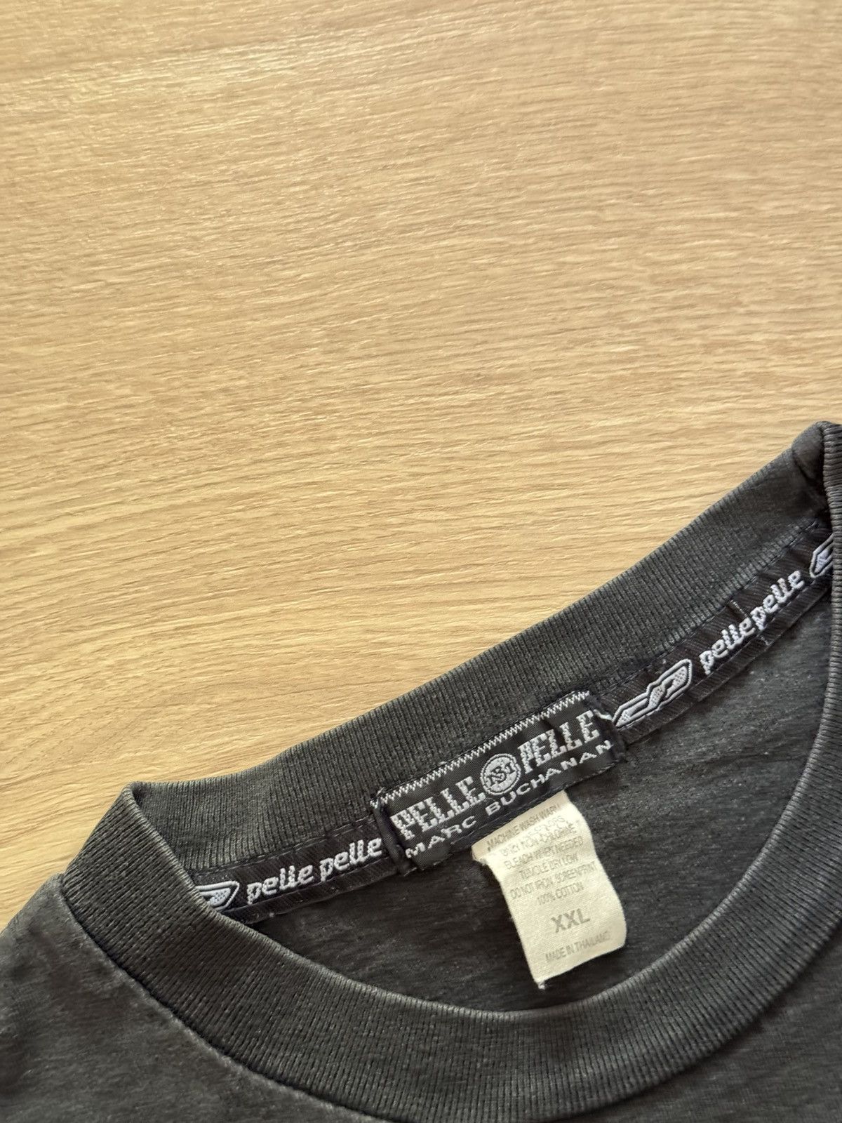 Pelle Pelle Vintage 90’s Pelle Pelle y2k Faded Baggy T-Shirt Size US XXL / EU 58 / 5 - 5 Thumbnail