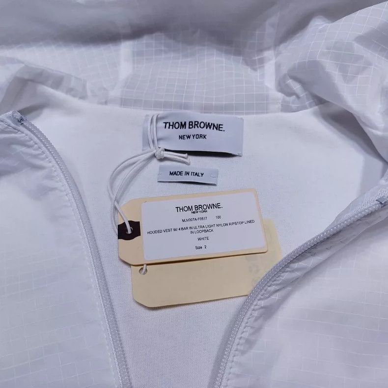 Thom Browne Thom Browne Nylon hooded vest Size US M / EU 48-50 / 2 - 5 Thumbnail