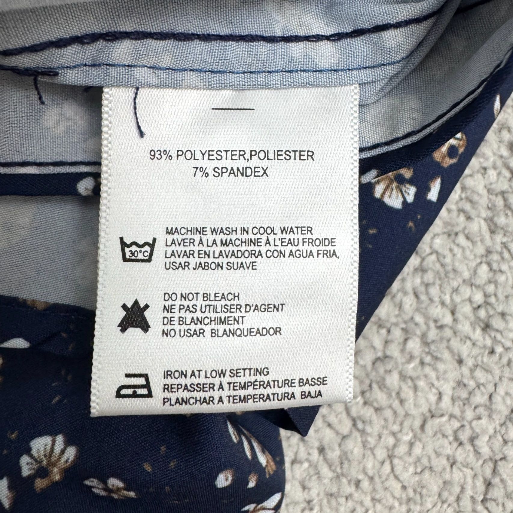 Nordstrom Nordstrom Shirt XL Navy Floral 4-Way Stretch Button Down NWT Heritage Button-Up Men (Blue) Summer Spring Fall Winter Size US XL / EU 56 / 4 - 6 Thumbnail