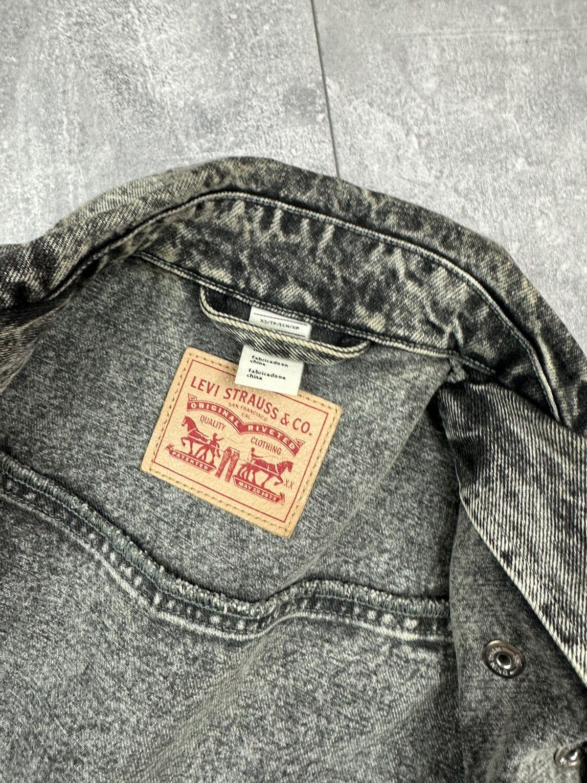 Levi's Levis Women’s Denim Rider Retro Silver Jacket Size XS / US 0-2 / IT 36-38 - 14 Thumbnail