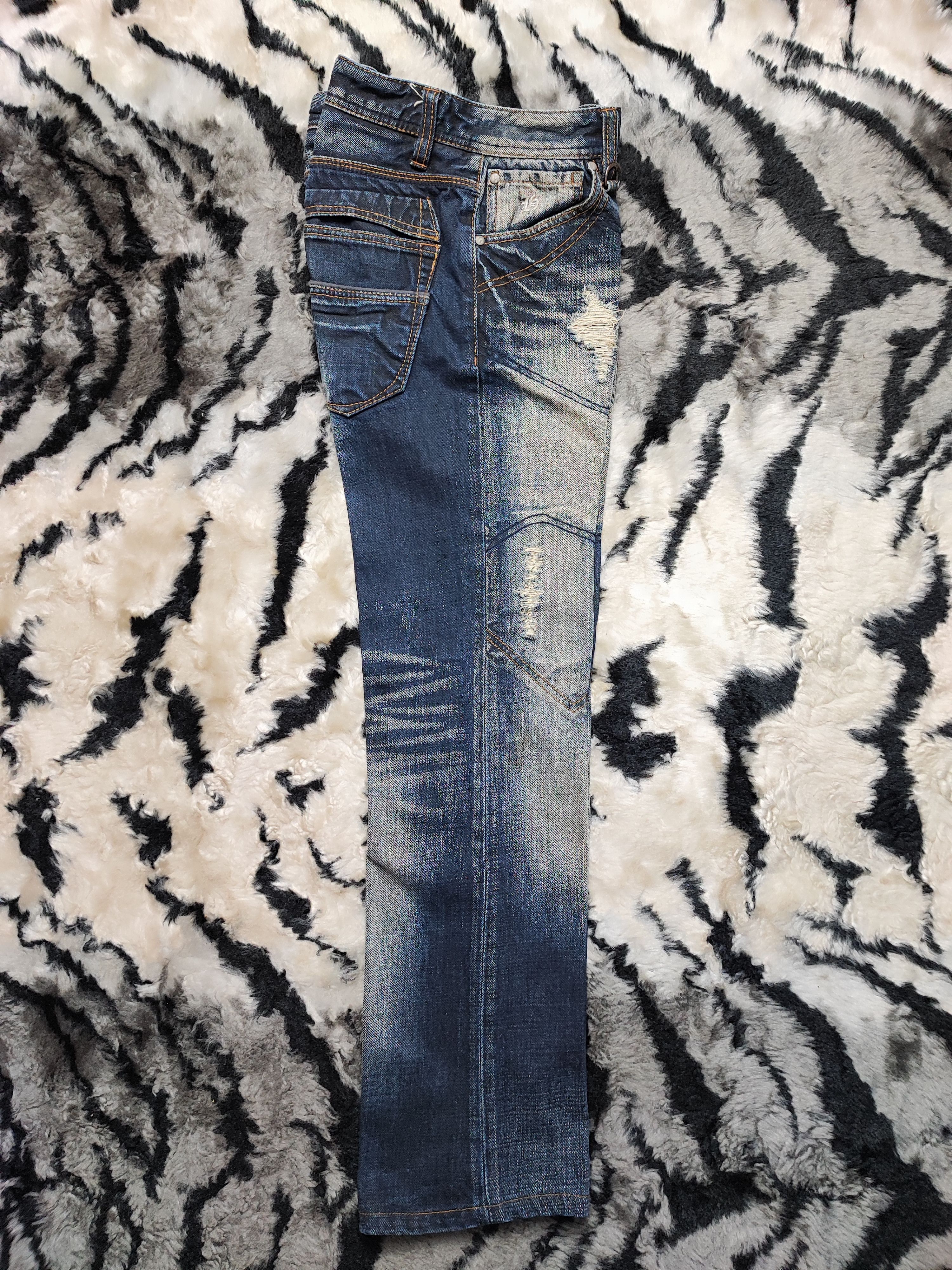 Tornado Mart Nicole Hideaways Rusty Distress Double Knee Size US 29 - 18 Thumbnail