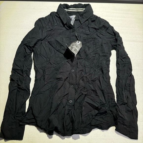 Affliction NWT AFFLICTION HEARTBREAKER BLACK LONG SLEEVE SZ SMALL S Size US S / EU 44-46 / 1 - 1 Thumbnail