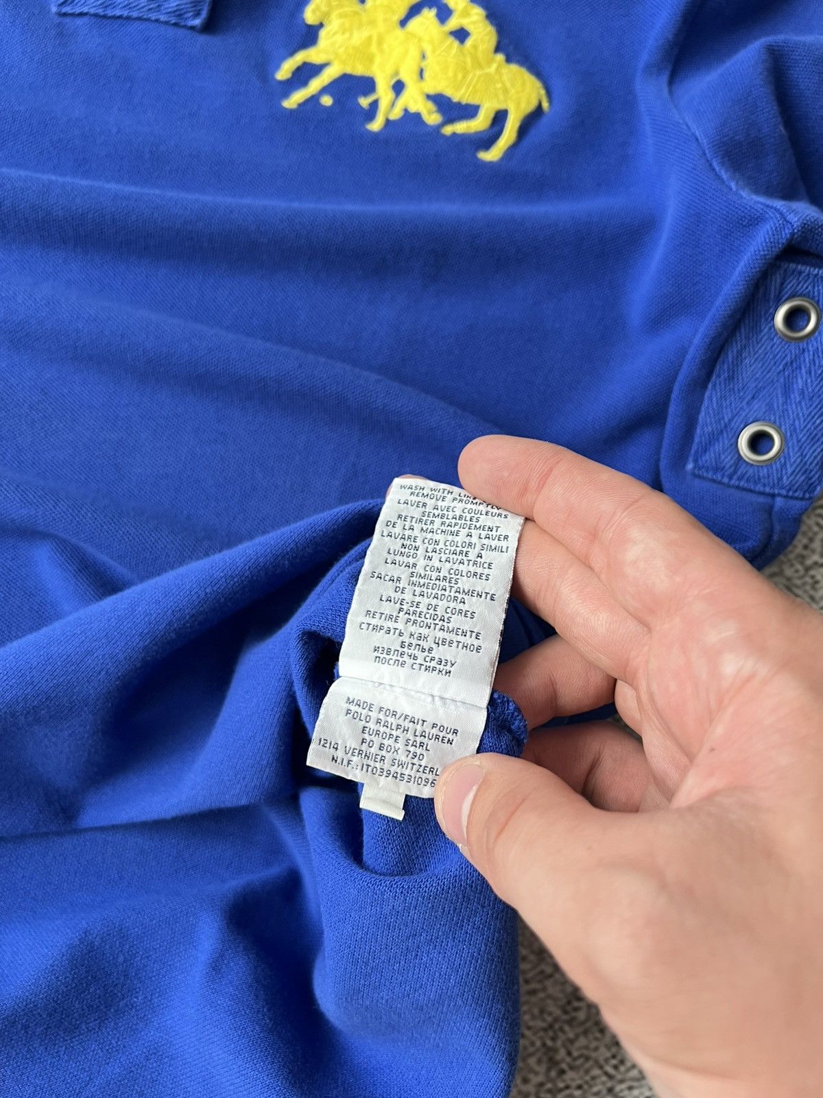 Polo Ralph Lauren Vintage Ralph Lauren Big Logo Polo Shirt XL – Number 3 Patch Size US XL / EU 56 / 4 - 9 Thumbnail