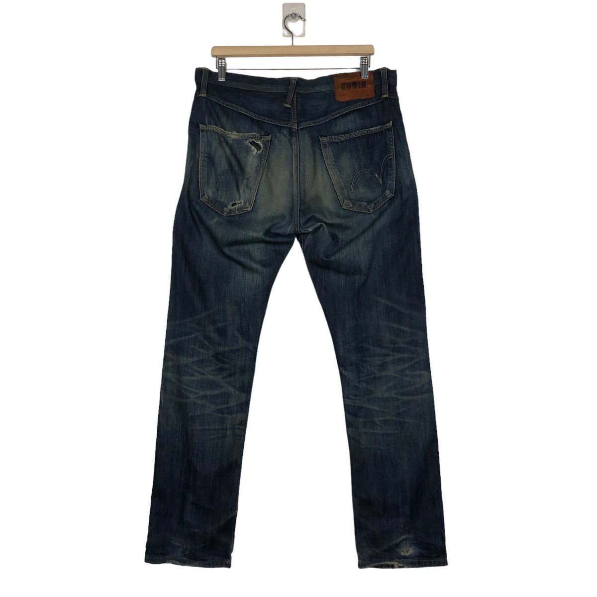 Edwin 🔥Vintage Edwin Denim Jeans Japan Issey Miyake Size US 34 / EU 50 - 8 Thumbnail