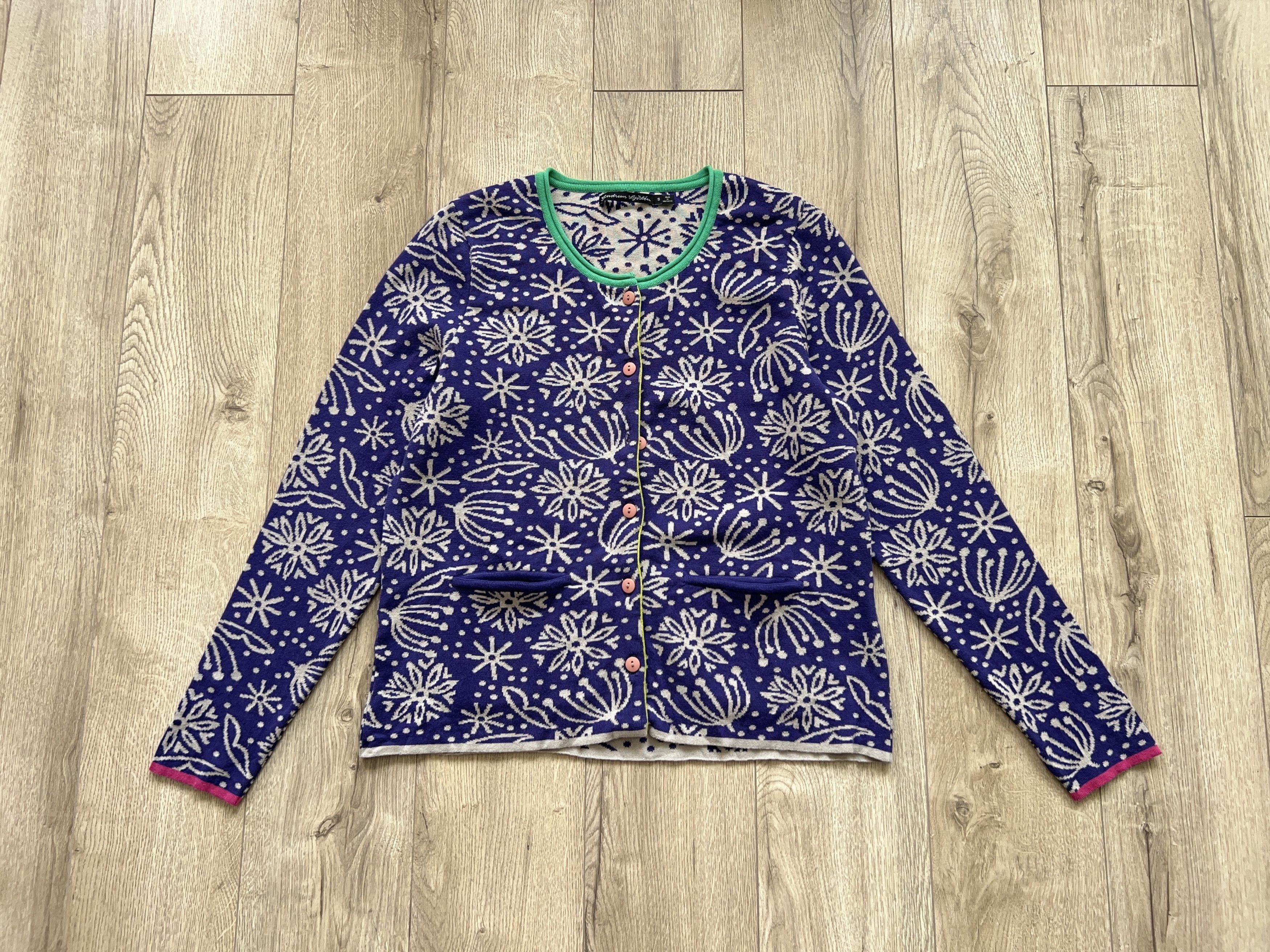 Designer × Traditional Weatherwear Gudrun Sjoden Aqua Organic Cotton Cardigan Button Sweater Size S / US 4 / IT 40 - 3 Thumbnail