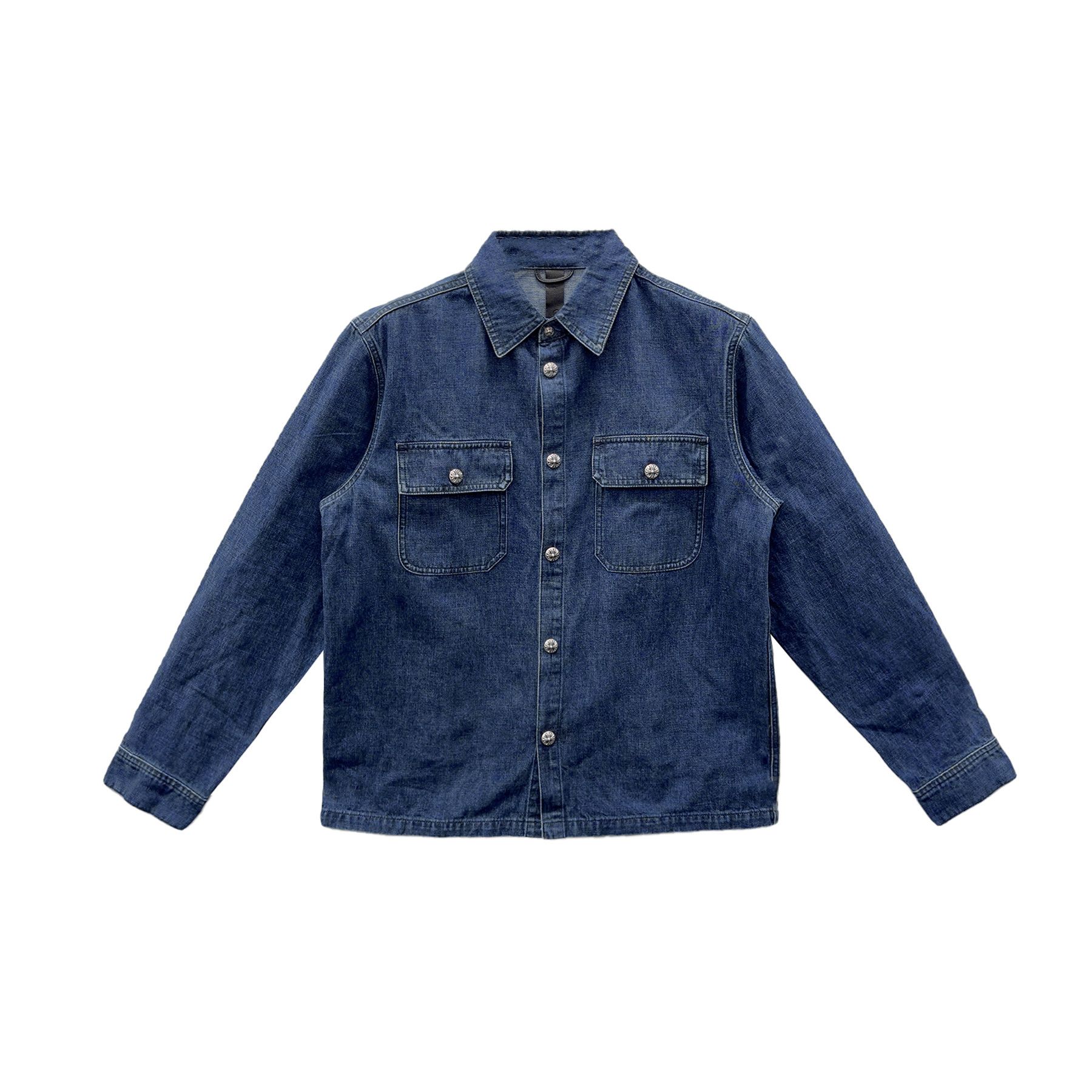 Chrome Hearts Chrome Hearts Work Dog Denim Shirt Jacket | Grailed