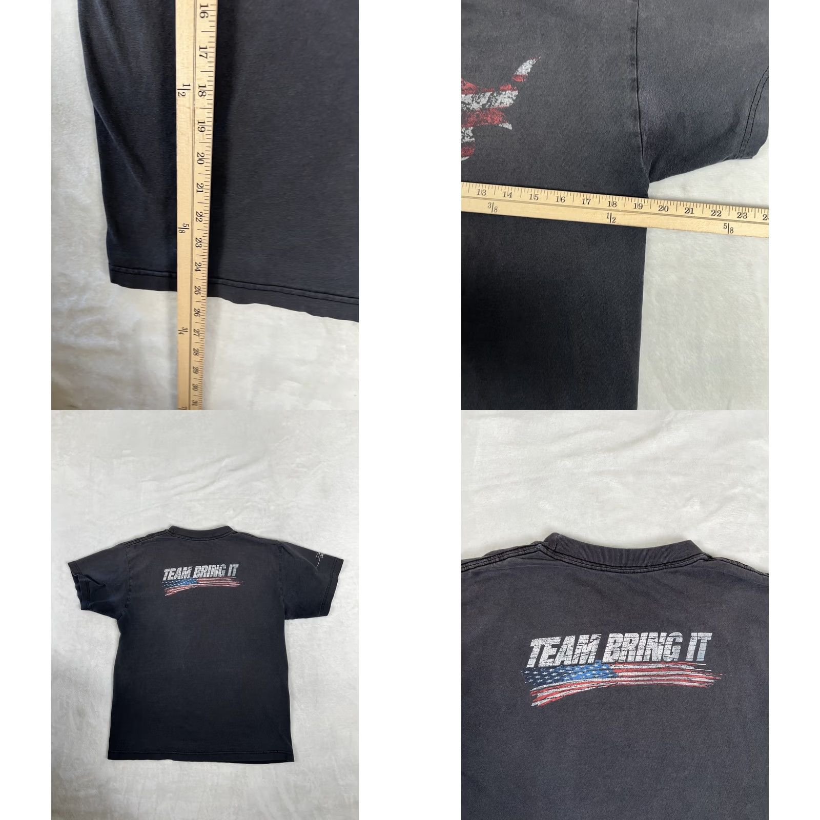 Etro VINTAGE The Rock WWE T-Shirt Mens M Black Team Bring It Flag Retro Size US M / EU 48-50 / 2 - 8 Thumbnail