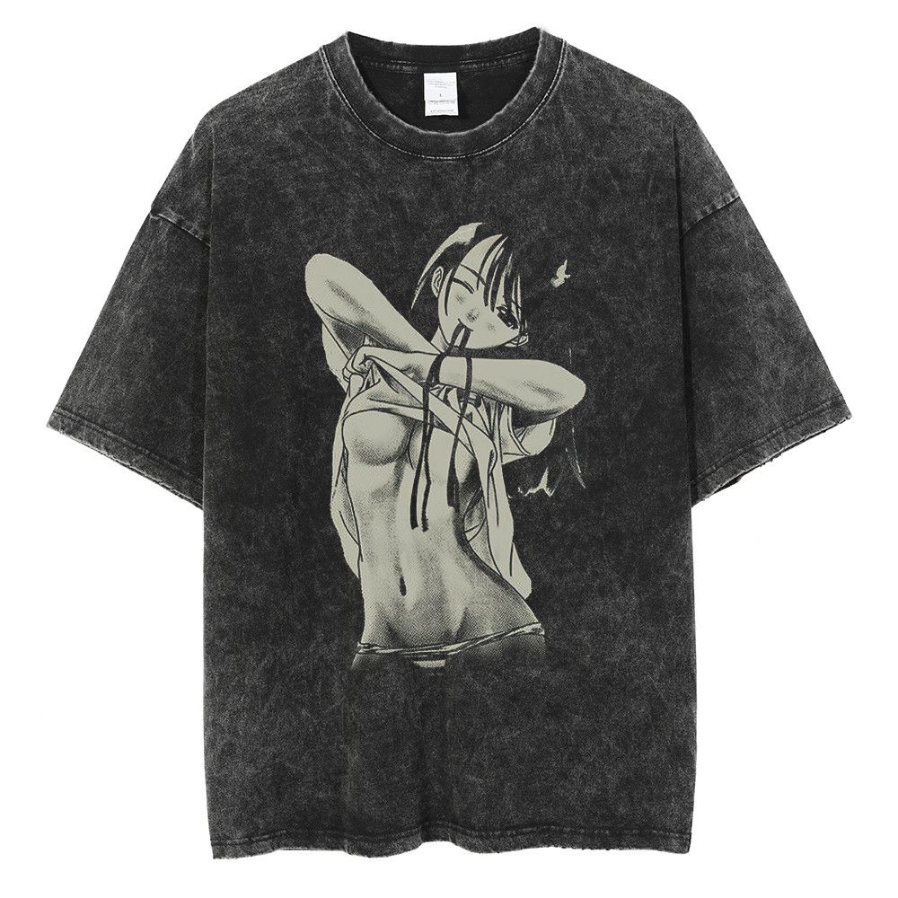 Japanese Brand Hentai Girl Printed Oversized T Shirt | Grailed