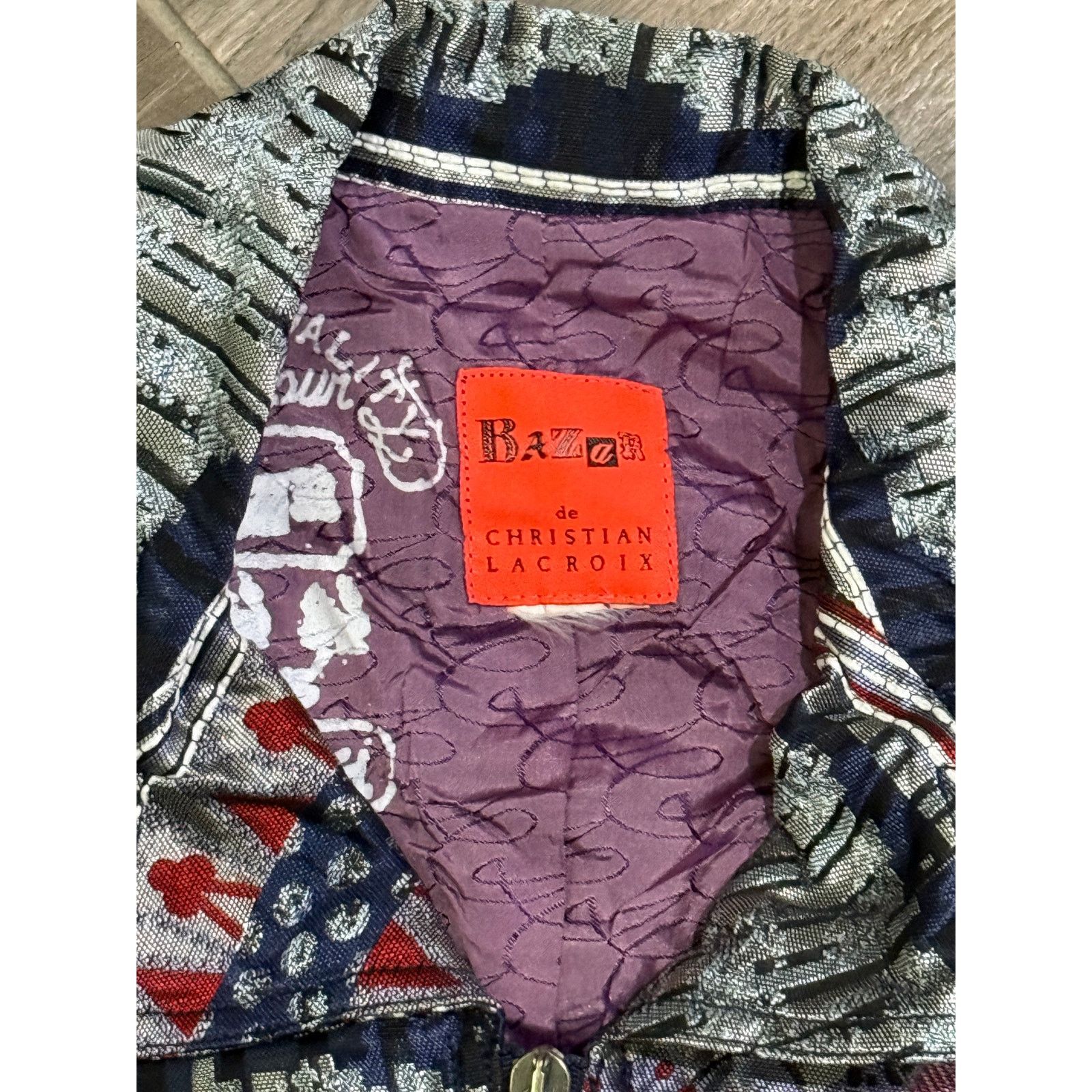 Christian Lacroix Vintage Christian Lacroix Bazar Jacquard Cropped Jacket Size S / US 4 / IT 40 - 2 Thumbnail