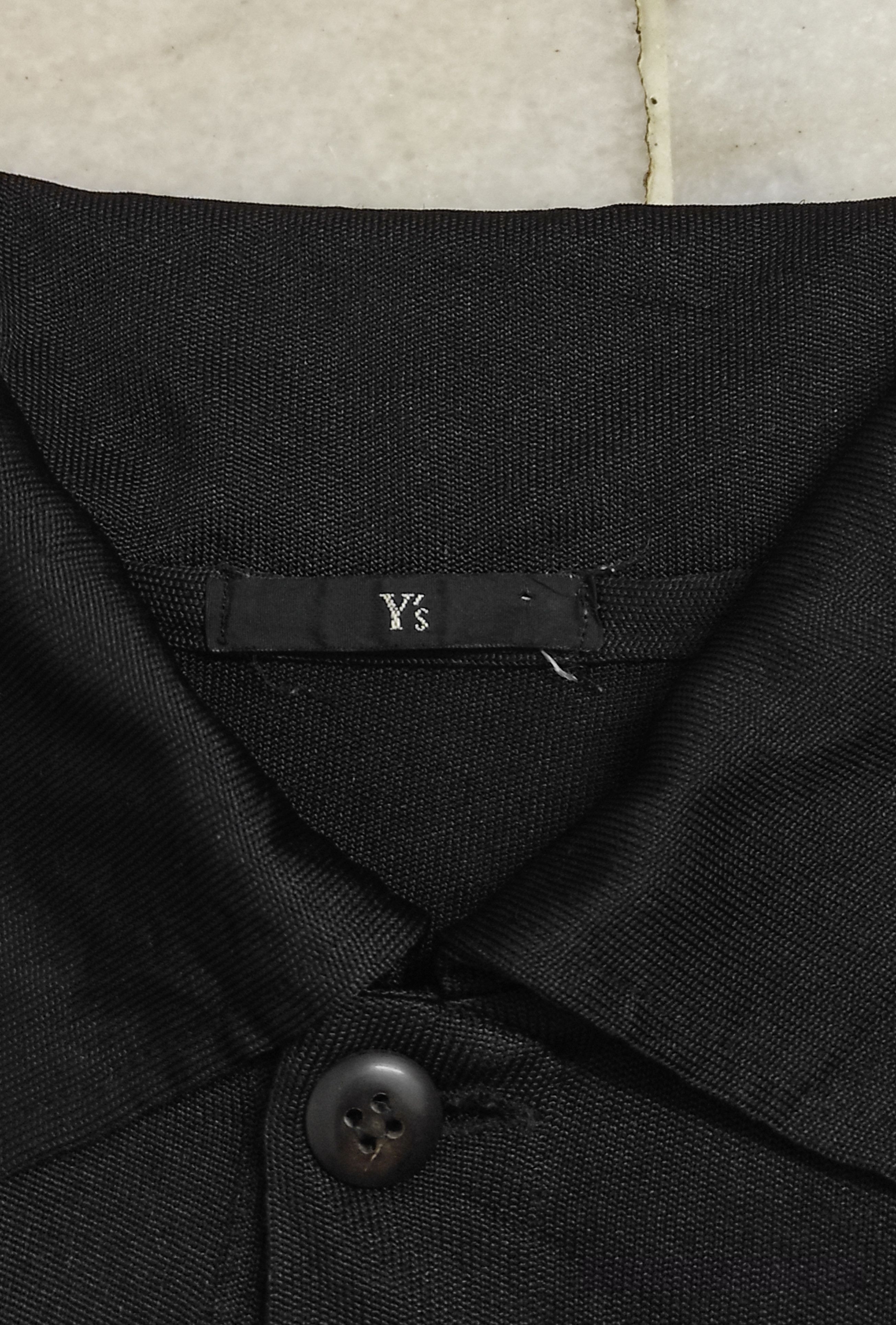 Yohji Yamamoto Archive Y's luxury polos one button shirt Size US S / EU 44-46 / 1 - 3 Thumbnail