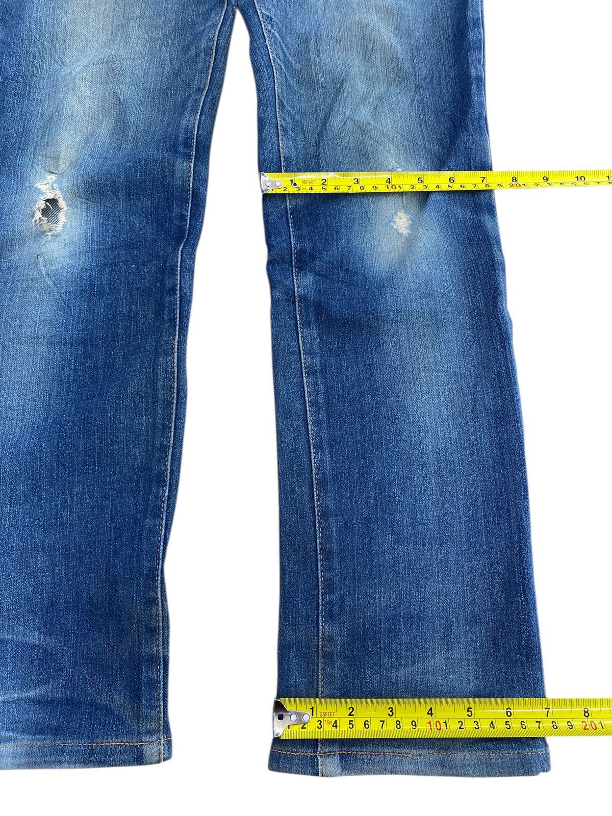 Edwin Edwin Faded Wash Ripped Style Light Jeans Size US 30 / EU 46 - 8 Thumbnail