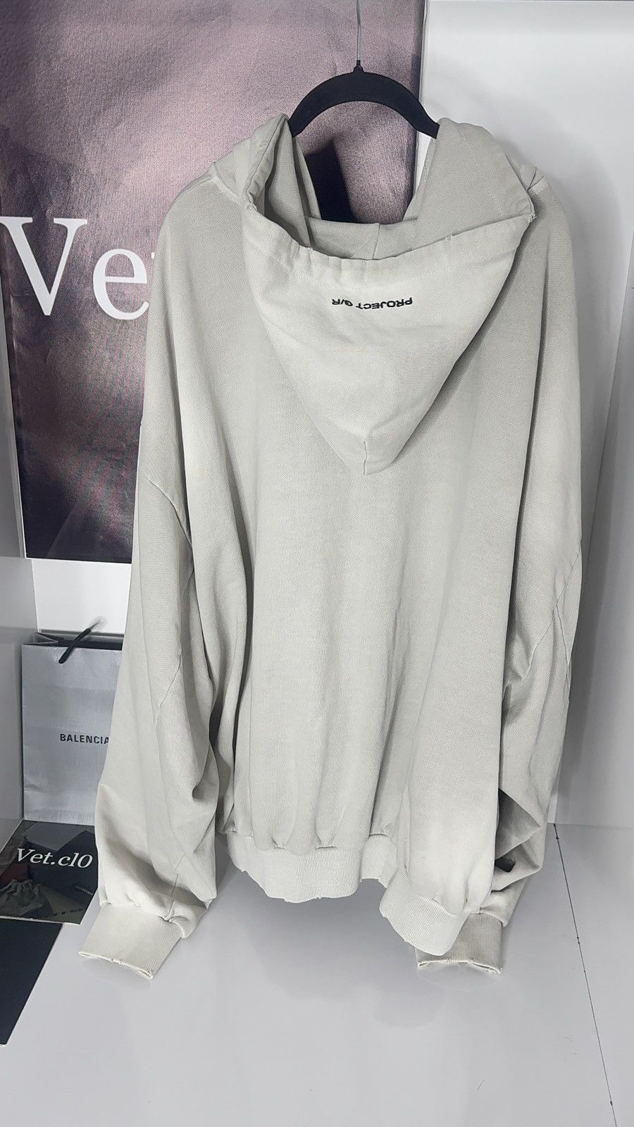 PROJECT G/R ✅ Project G/R PayPal Washed Grey Zip hoodie Distressed 2 Size US L / EU 52-54 / 3 - 6 Thumbnail