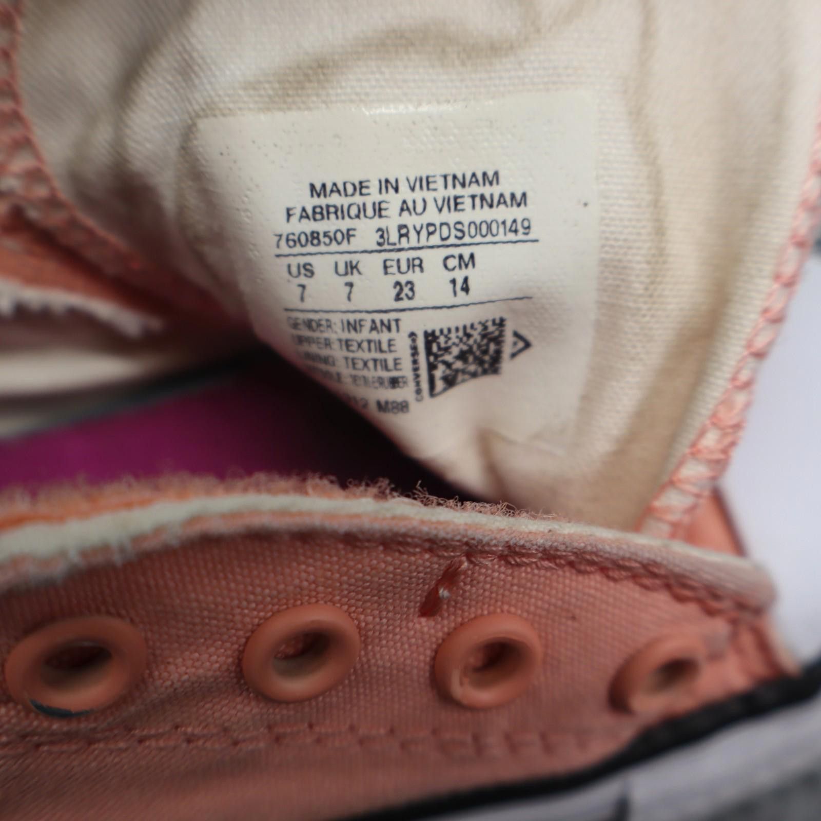 Converse Converse Low Top 7C US All Star Peach 760850F Slip Strap Size US 7 / EU 40 - 9 Thumbnail